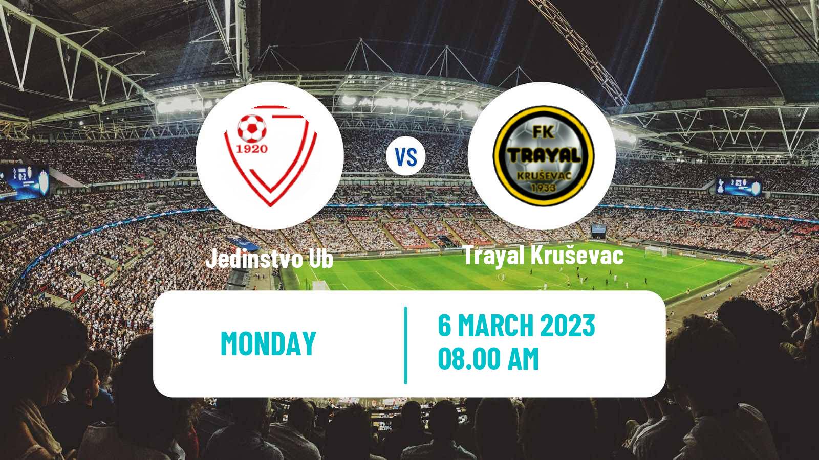 Soccer Serbian Prva Liga Jedinstvo Ub - Trayal Kruševac