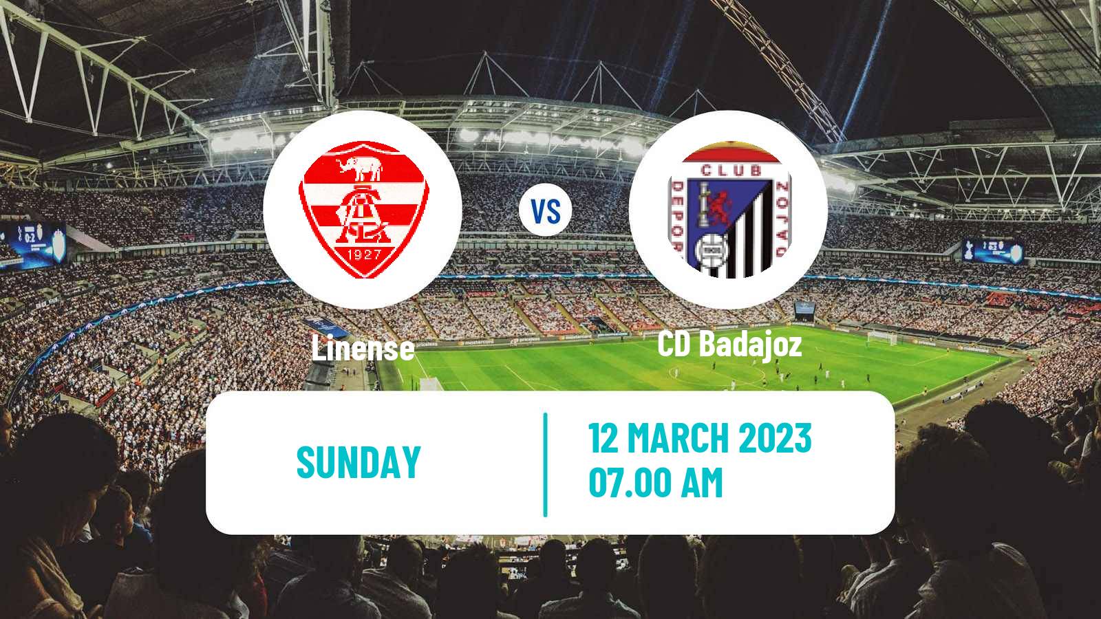 Soccer Spanish Primera RFEF Group 1 Linense - Badajoz