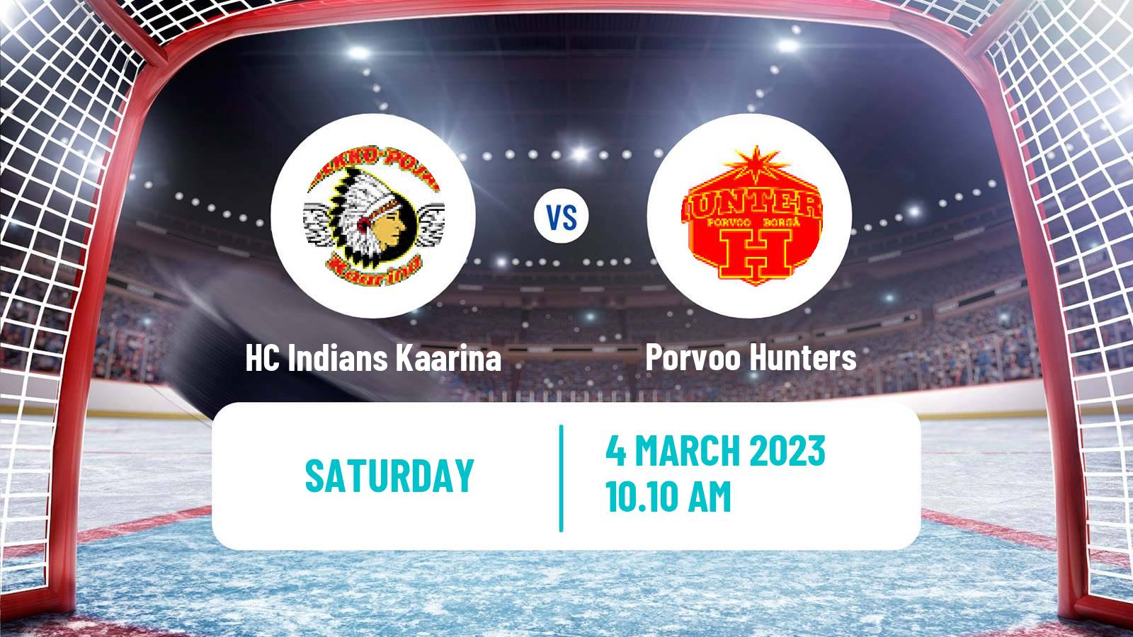 Hockey Finnish Suomi-sarja HC Indians Kaarina - Porvoo Hunters