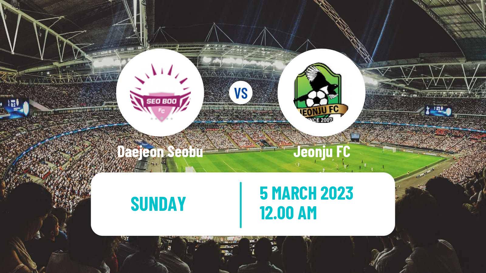Soccer South Korean Cup Daejeon Seobu - Jeonju