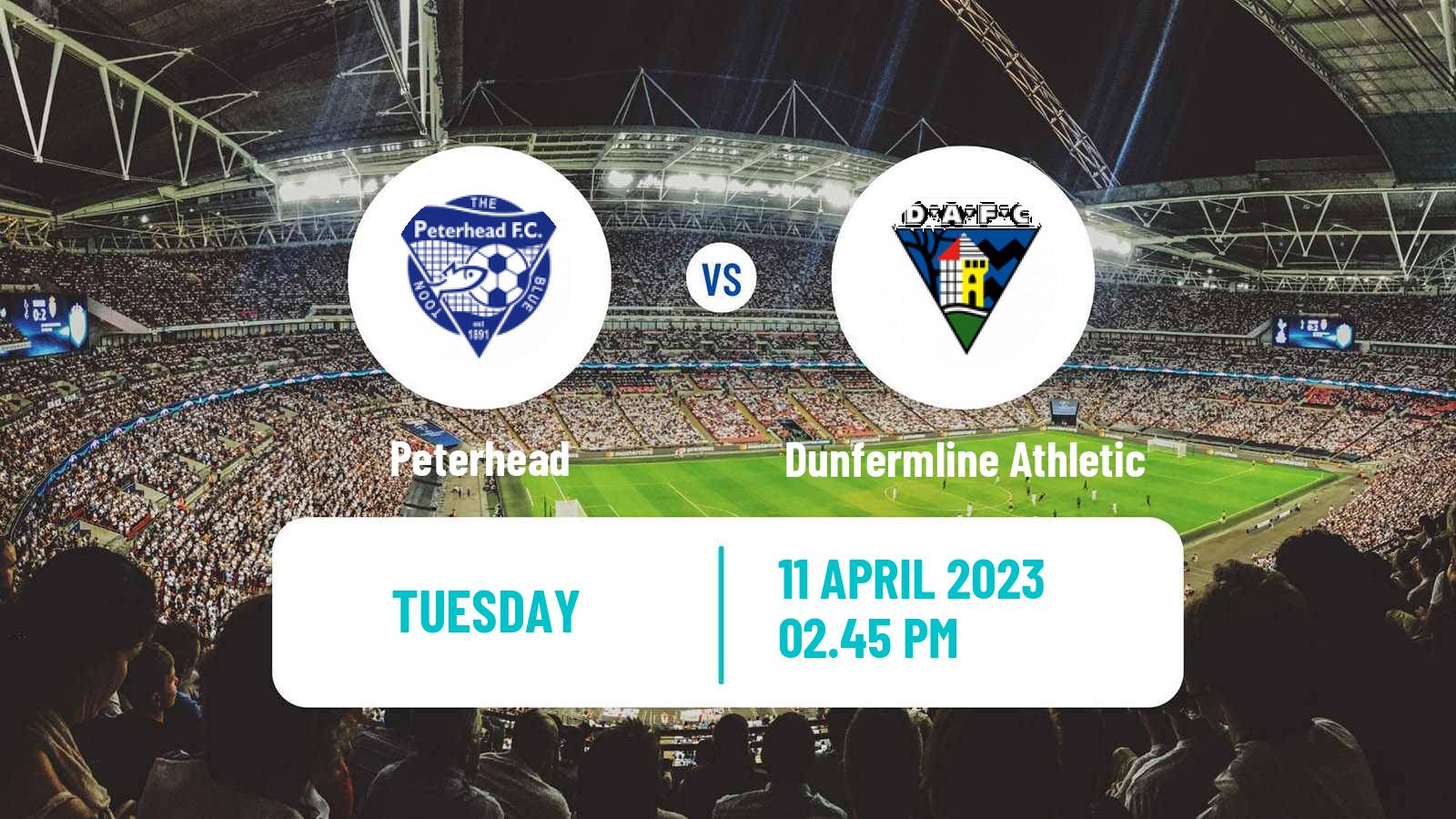 Soccer Scottish League One Peterhead - Dunfermline Athletic