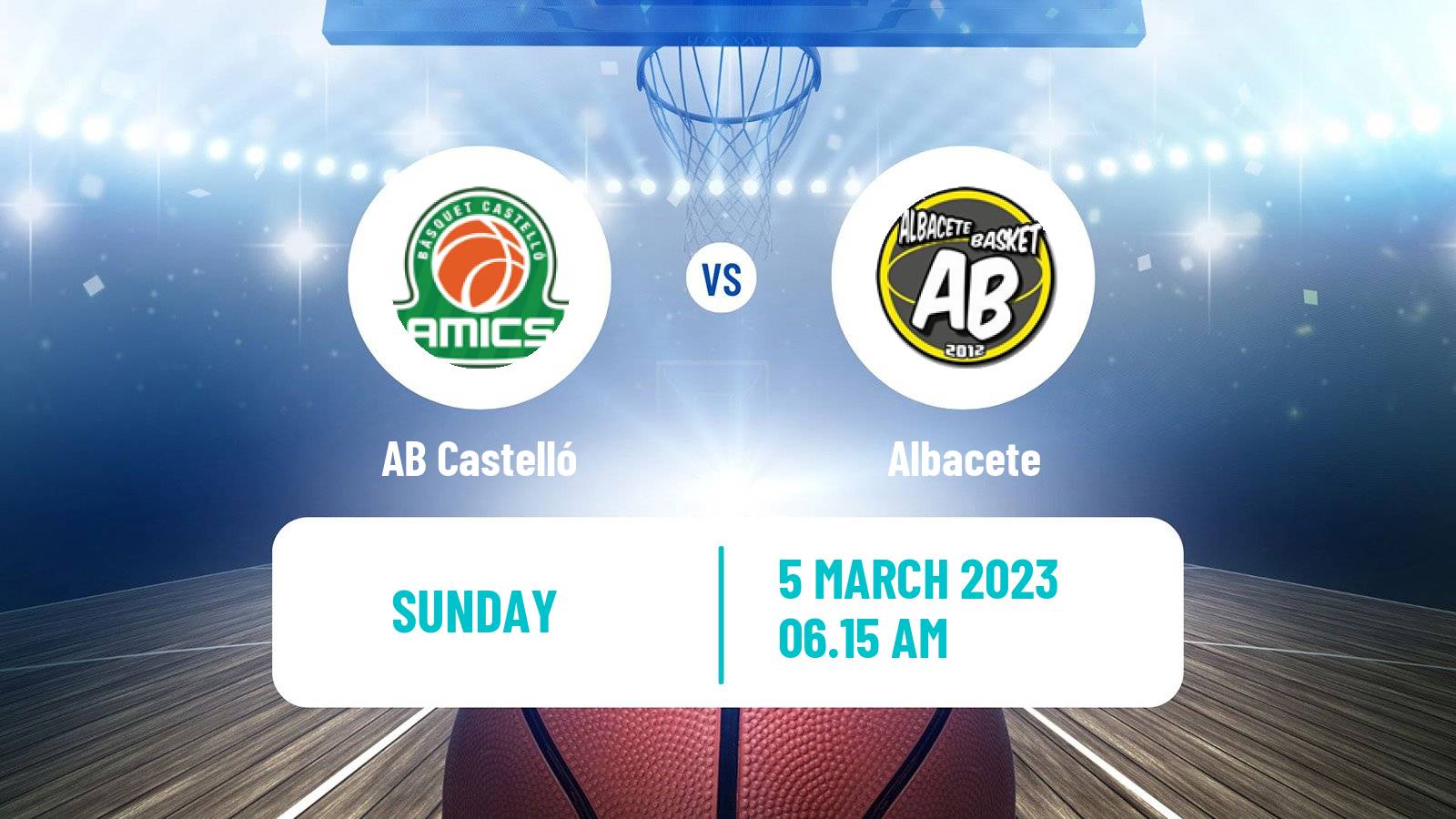 Basketball Spanish LEB Oro Castelló - Albacete