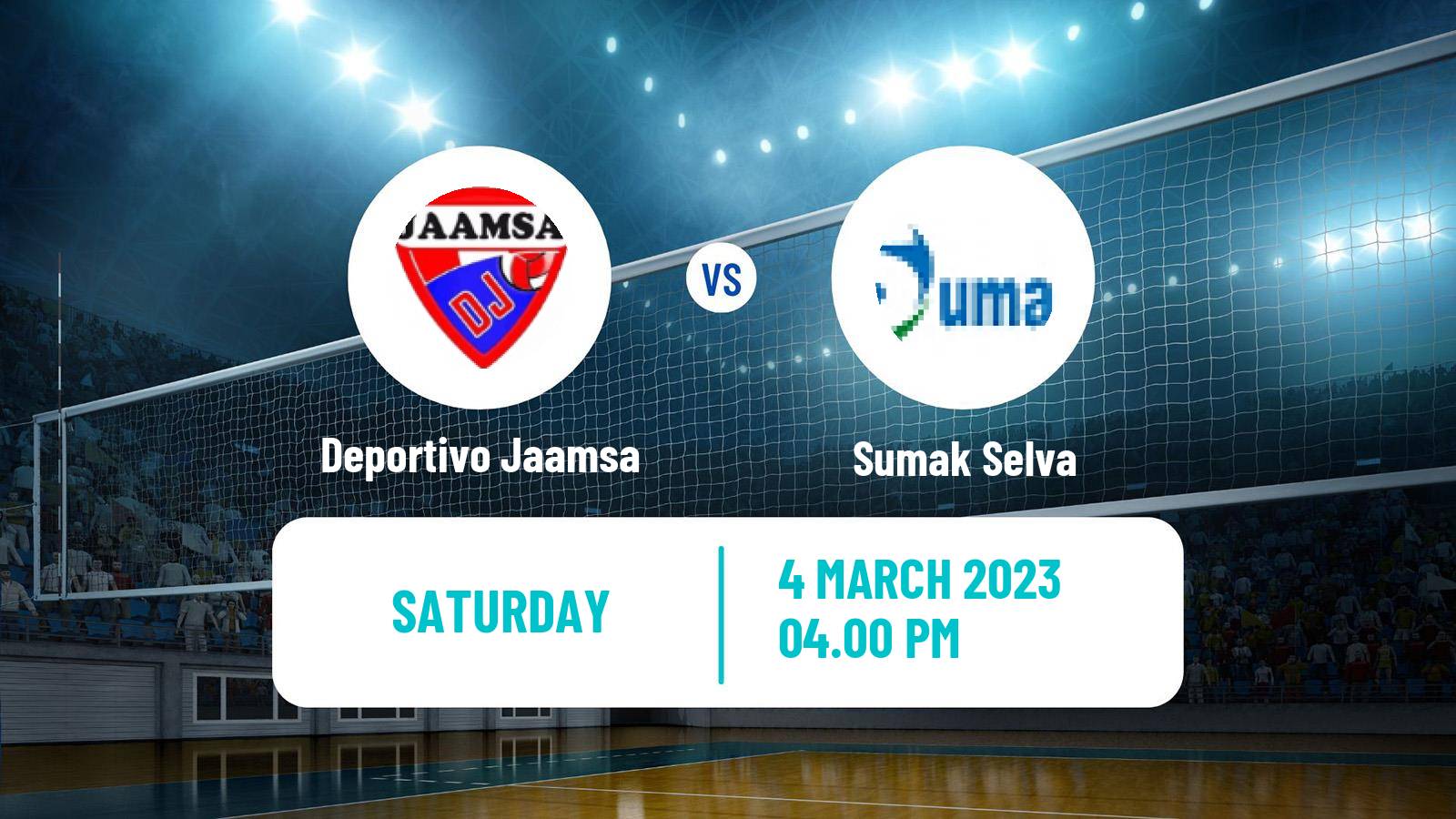 Volleyball Peruvian LNSV Women Deportivo Jaamsa - Sumak Selva