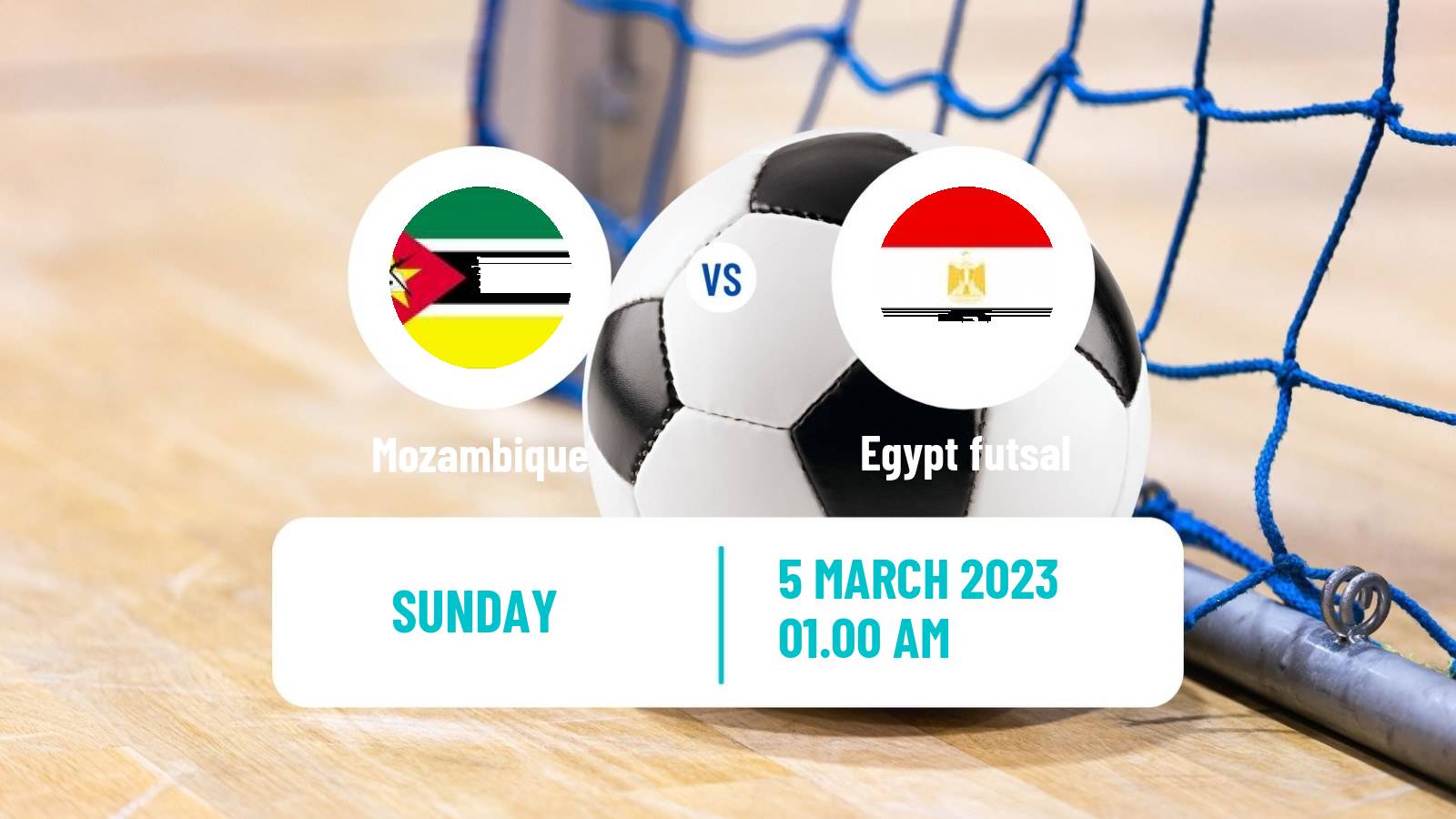 Futsal Friendly International Futsal Mozambique - Egypt