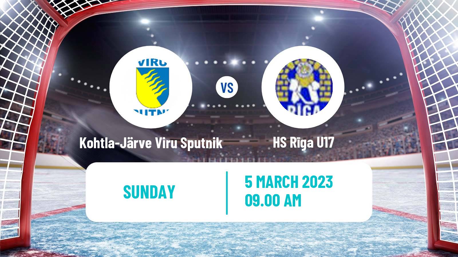 Hockey Estonian Hokiliiga Kohtla-Järve Viru Sputnik - HS Rīga U17