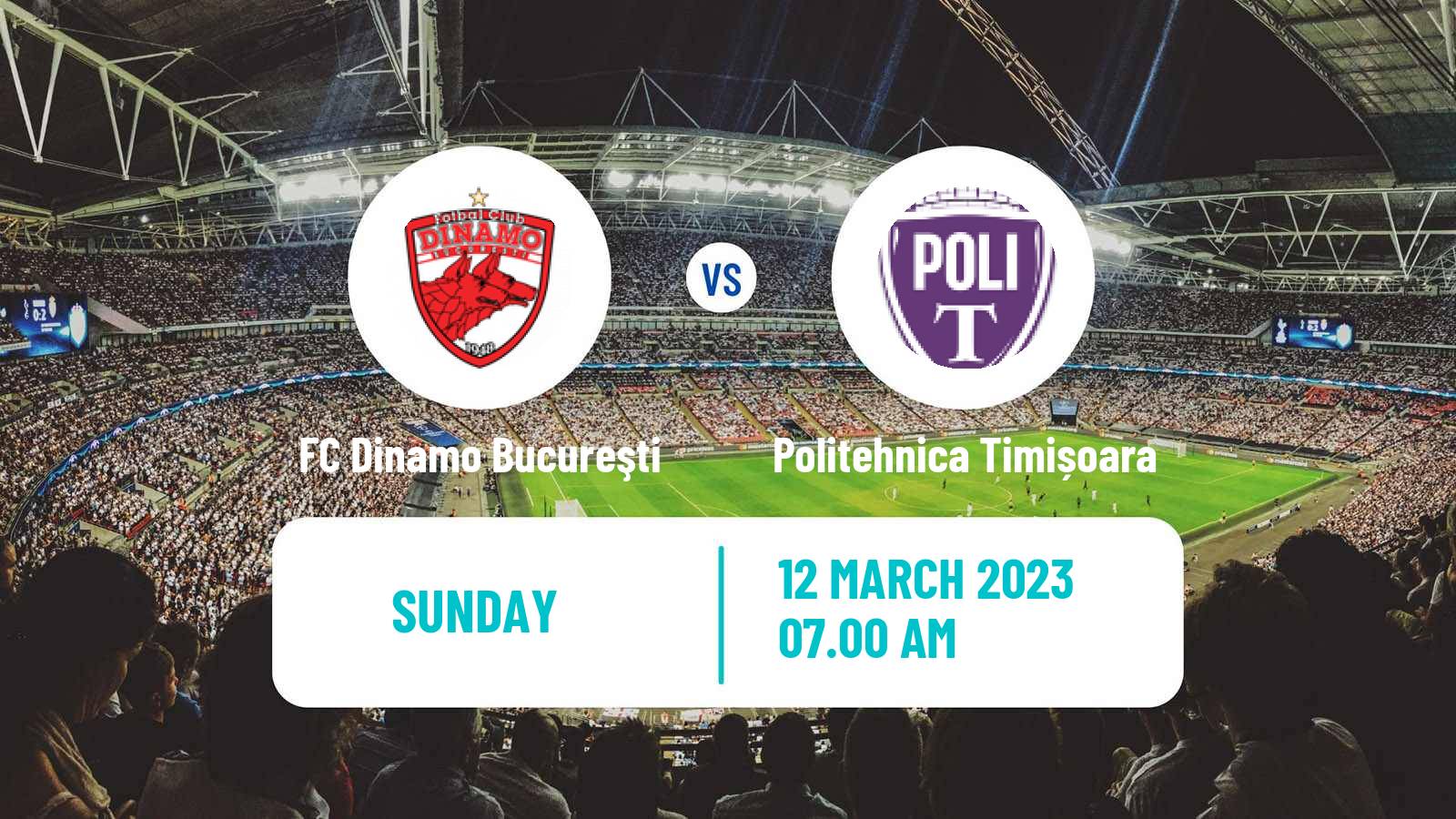 Soccer Romanian Division 2 FC Dinamo Bucureşti - Politehnica Timișoara
