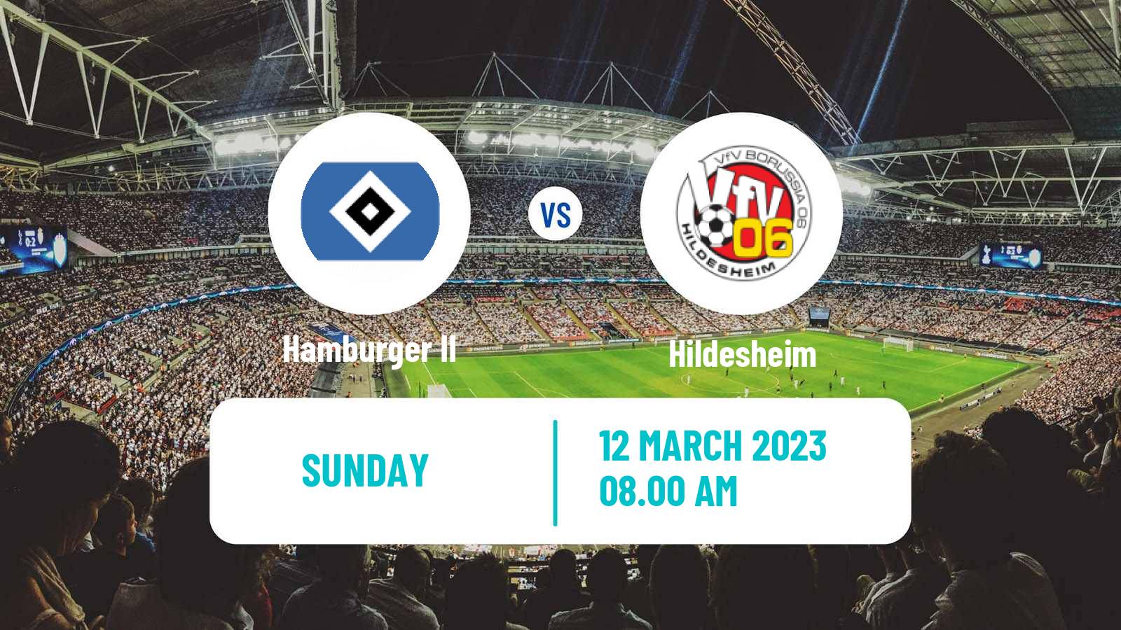 Football German Regionalliga North Hamburger II - Hildesheim