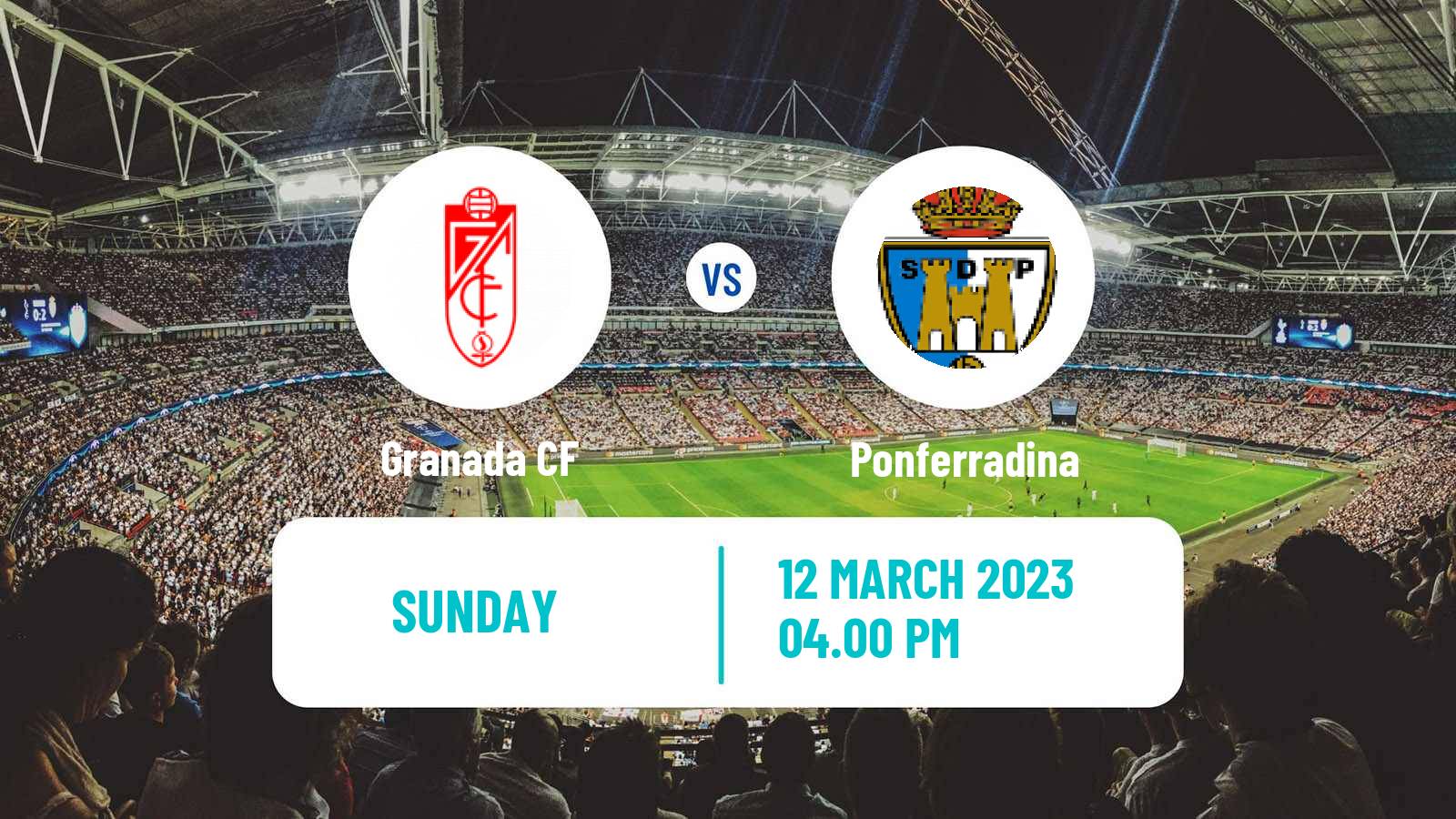 Soccer Spanish LaLiga2 Granada - Ponferradina