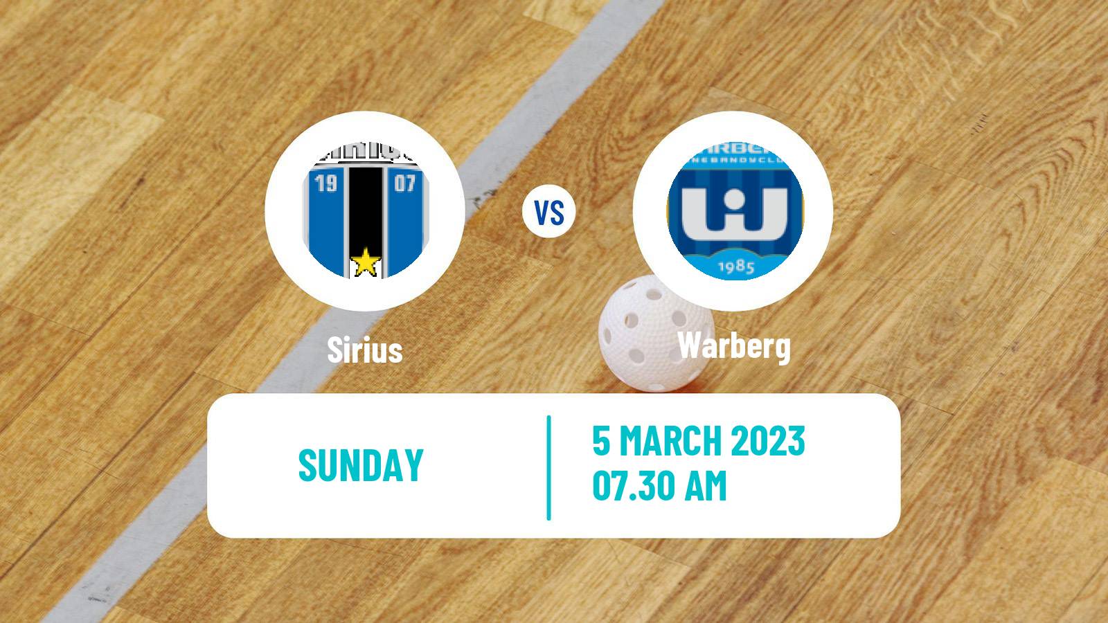 Floorball Swedish Superligan Floorball Women Sirius - Warberg