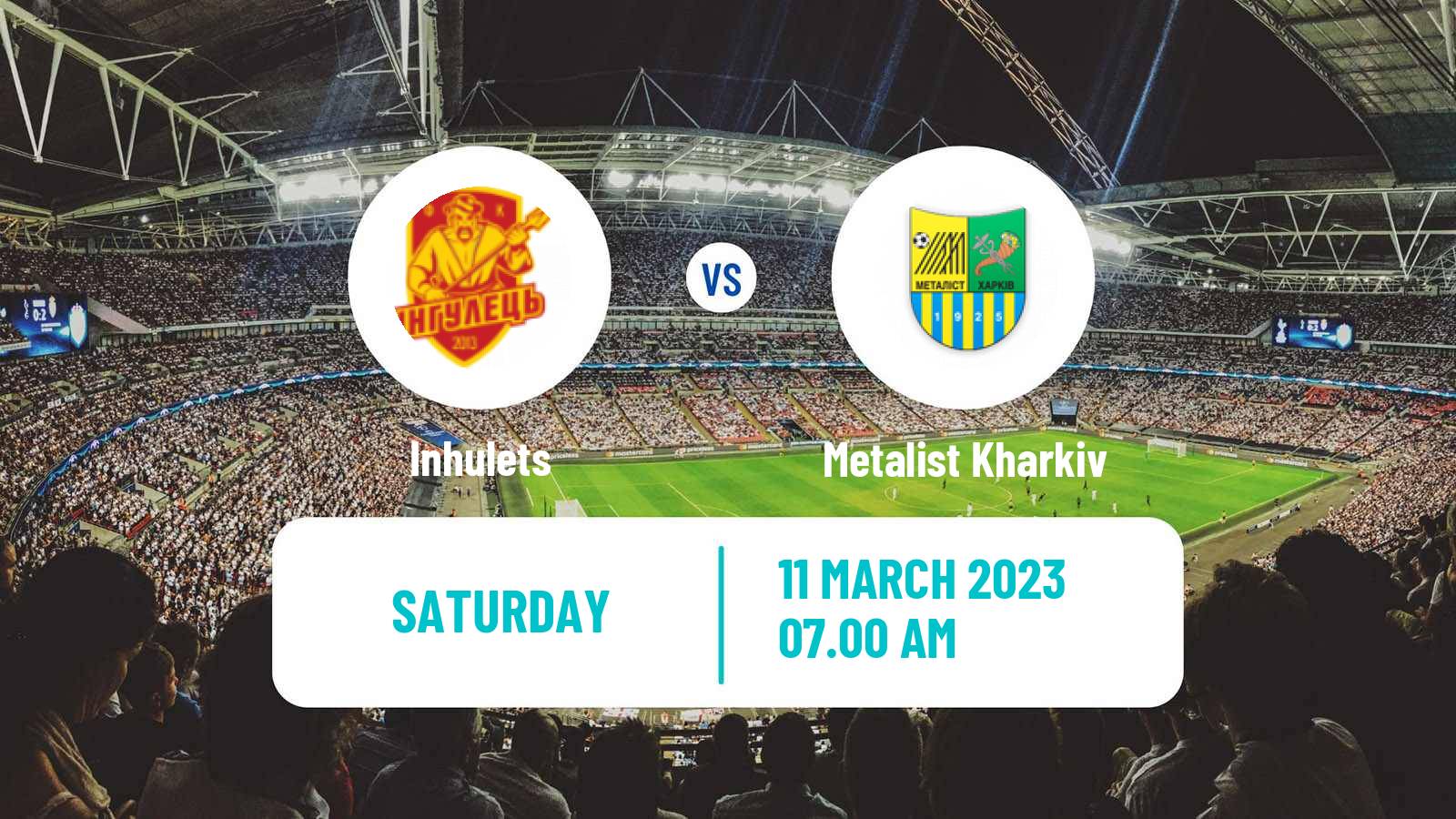 Soccer Ukrainian Premier League Inhulets - Metalist Kharkiv