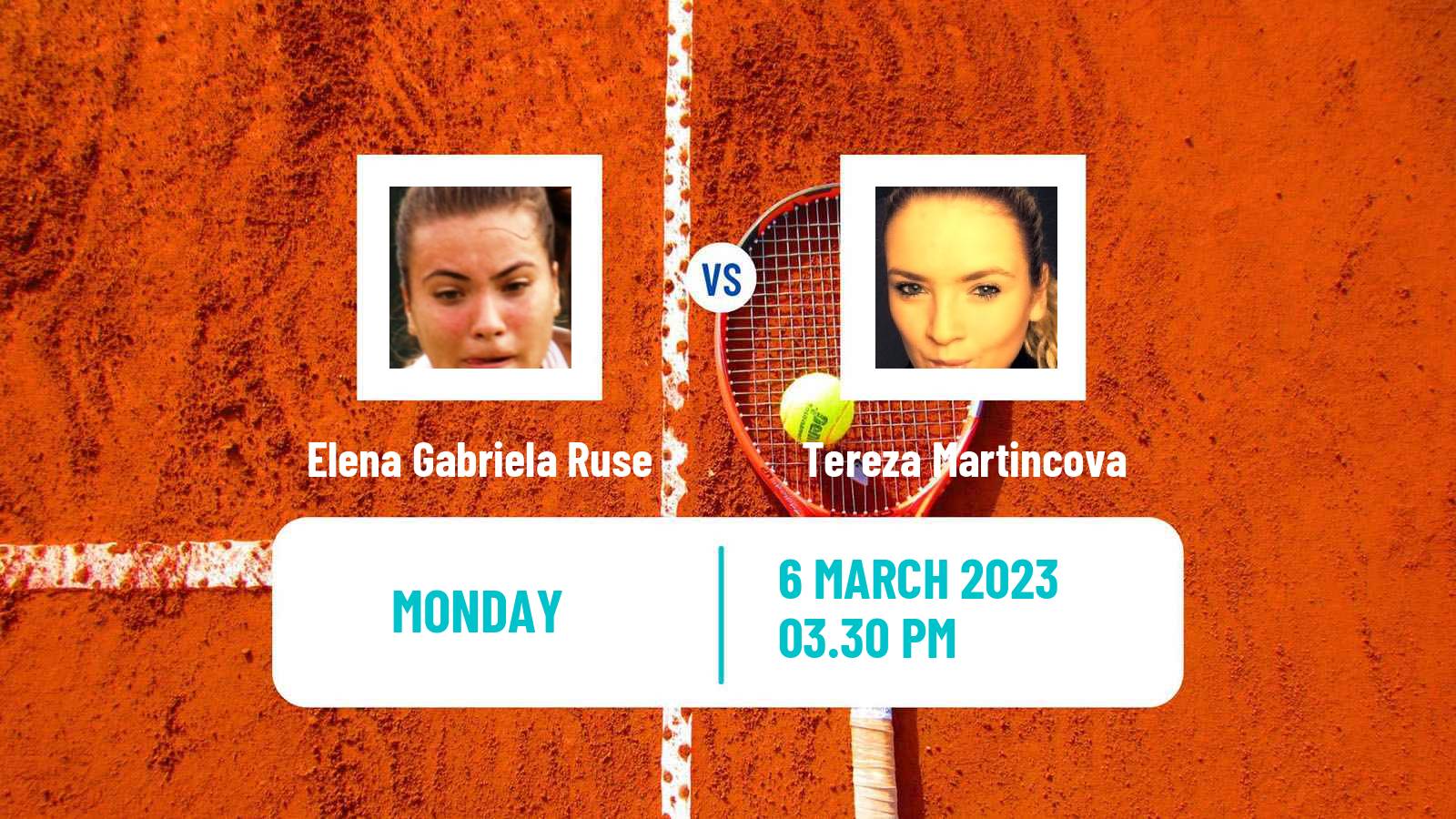 Tennis WTA Indian Wells Elena Gabriela Ruse - Tereza Martincova
