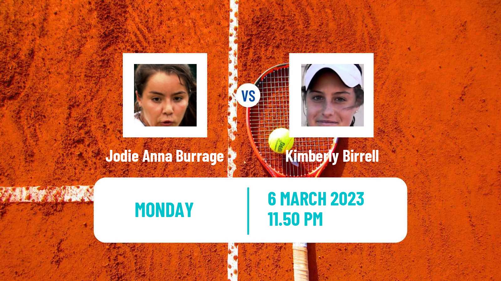 Tennis WTA Indian Wells Jodie Anna Burrage - Kimberly Birrell