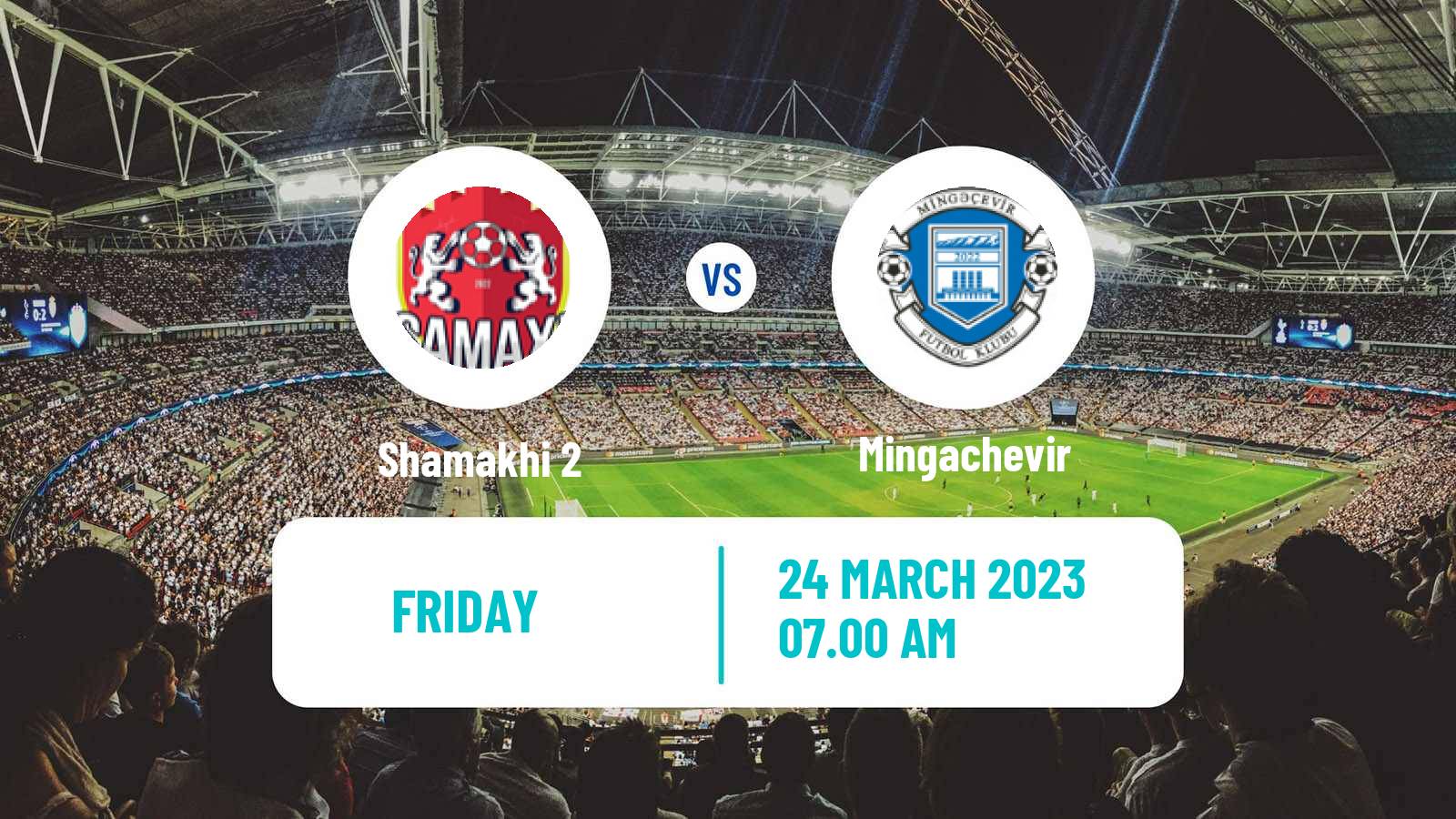 Soccer Azerbaijan First Division Shamakhi 2 - Mingachevir