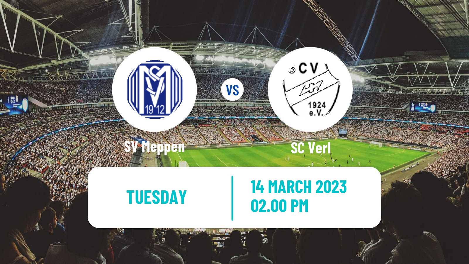 Soccer German 3 Bundesliga Meppen - Verl
