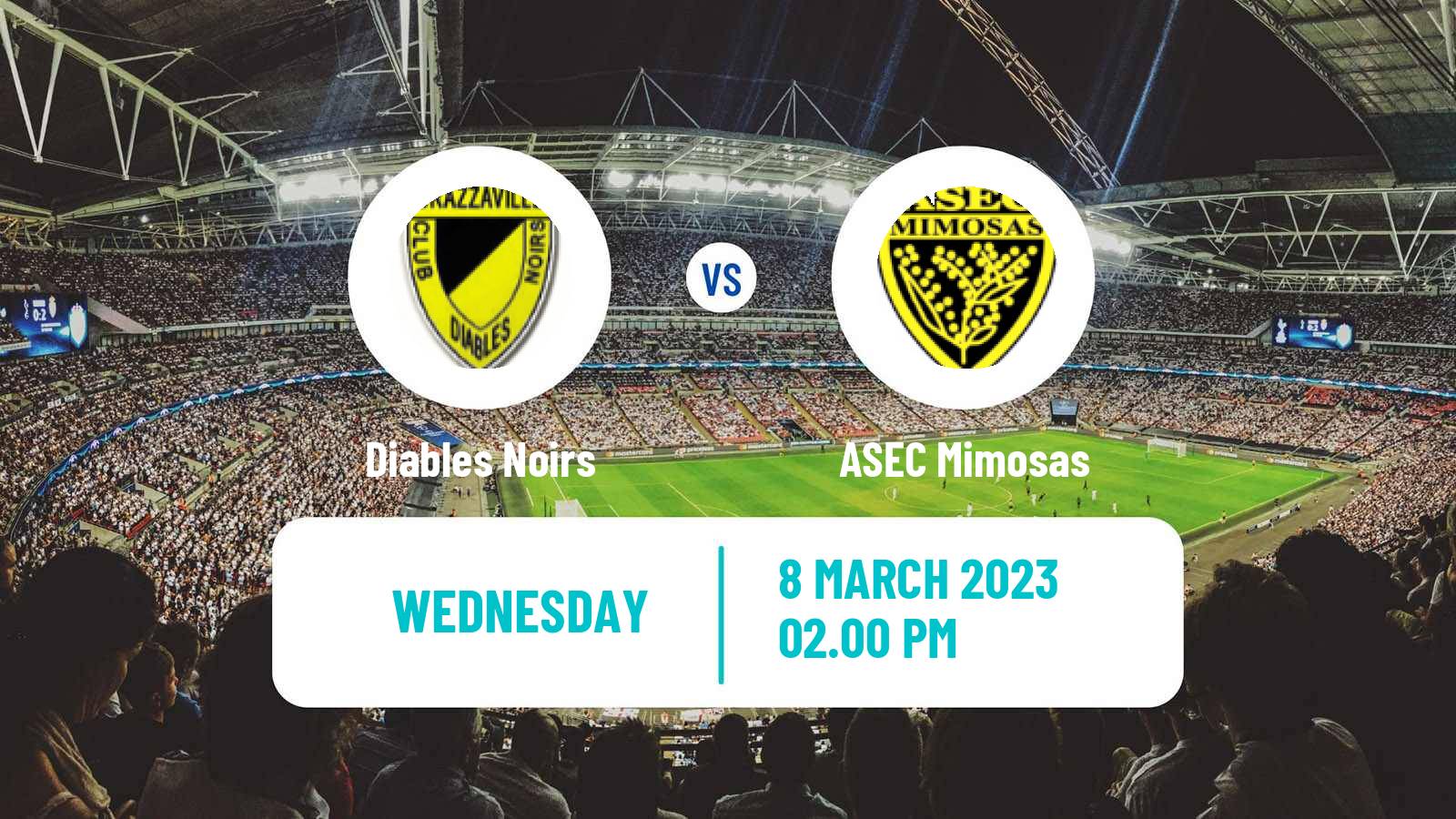 Soccer CAF Confederation Cup Diables Noirs - ASEC Mimosas