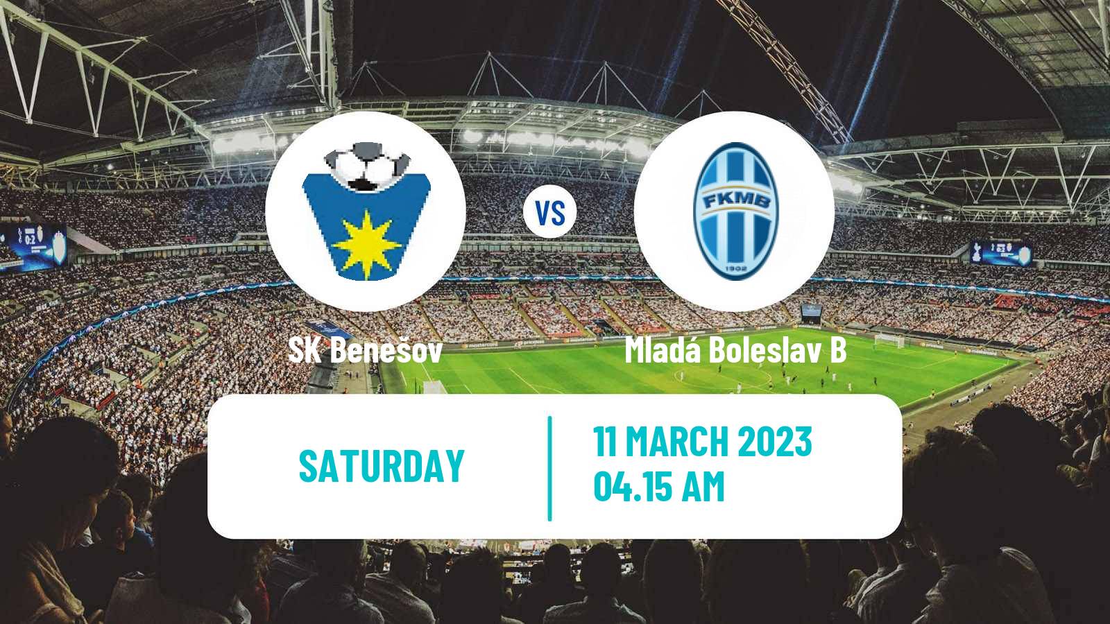 Soccer Czech CFL Group B Benešov - Mladá Boleslav B
