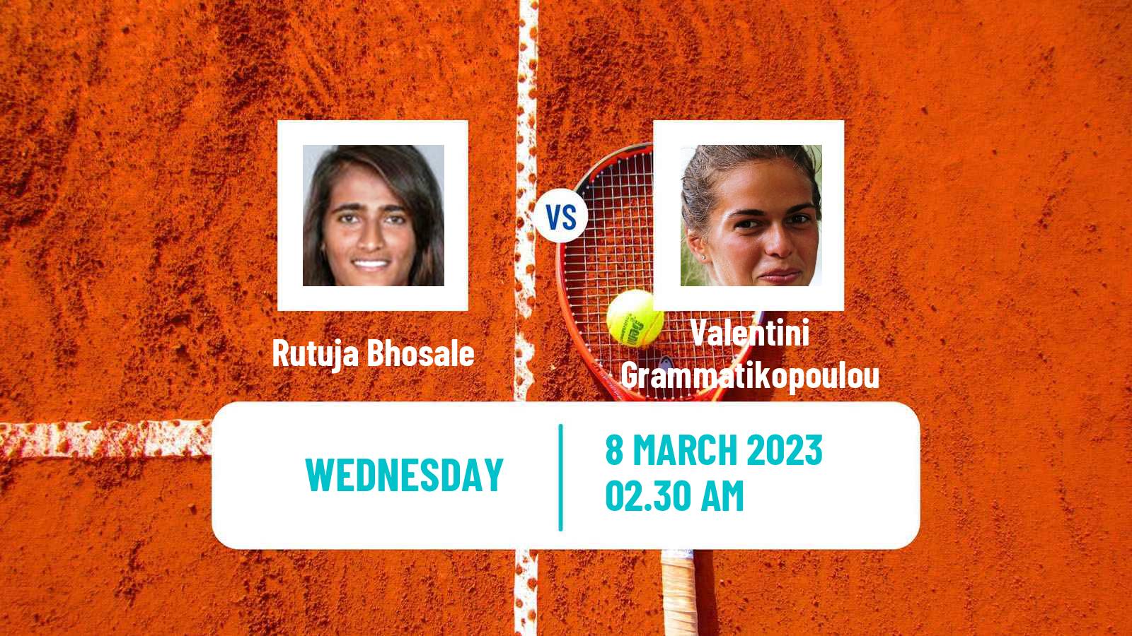 Tennis ITF Tournaments Rutuja Bhosale - Valentini Grammatikopoulou