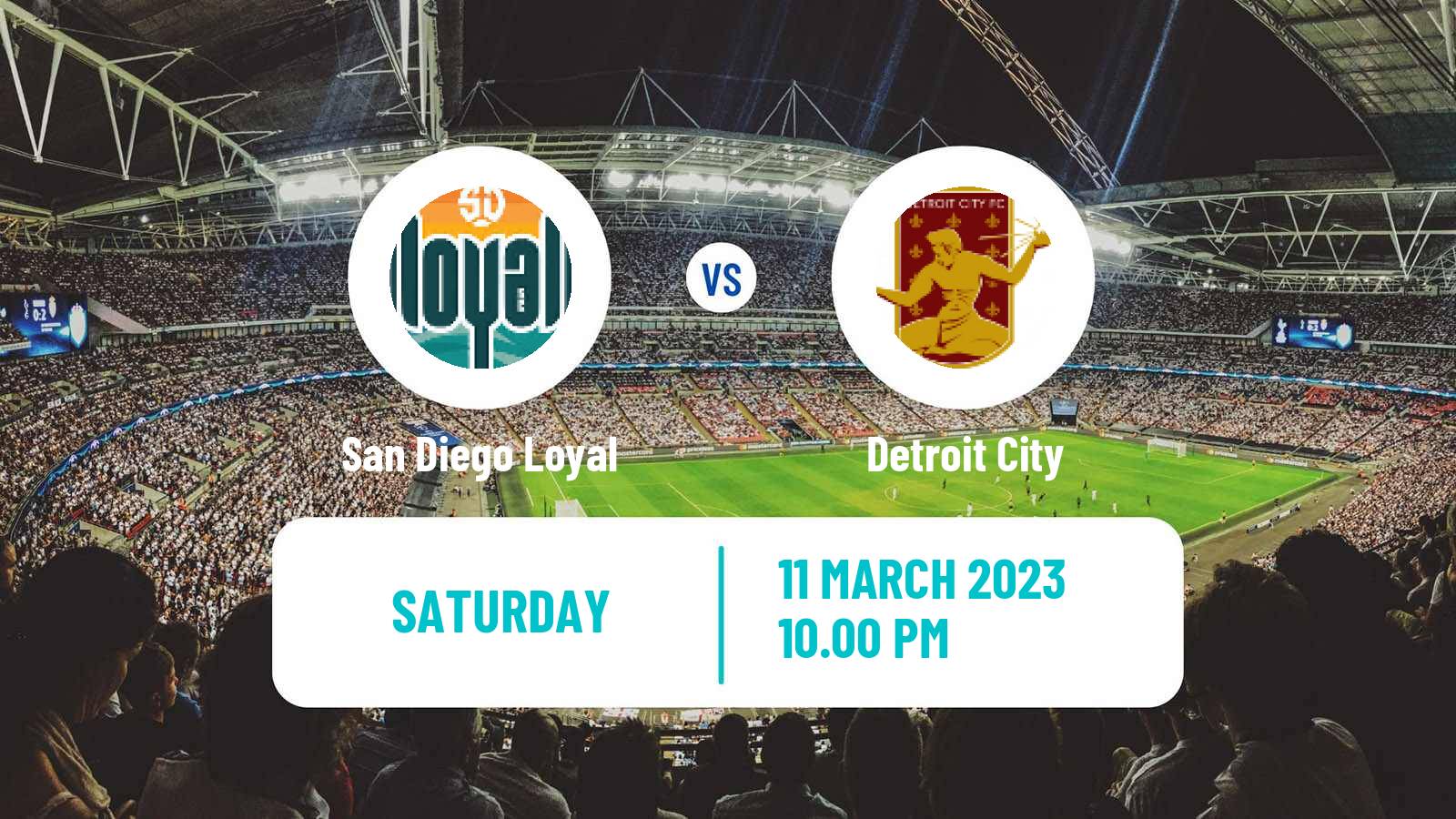 Soccer USL Championship San Diego Loyal - Detroit City