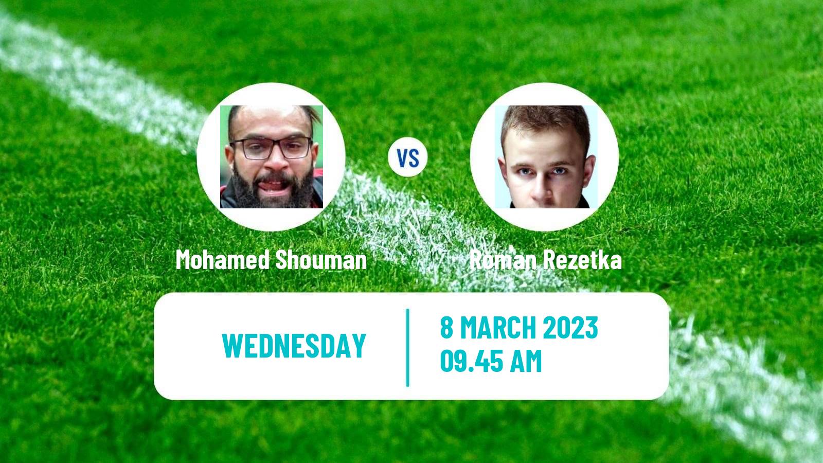 Table tennis Table Tennis Mohamed Shouman - Roman Rezetka