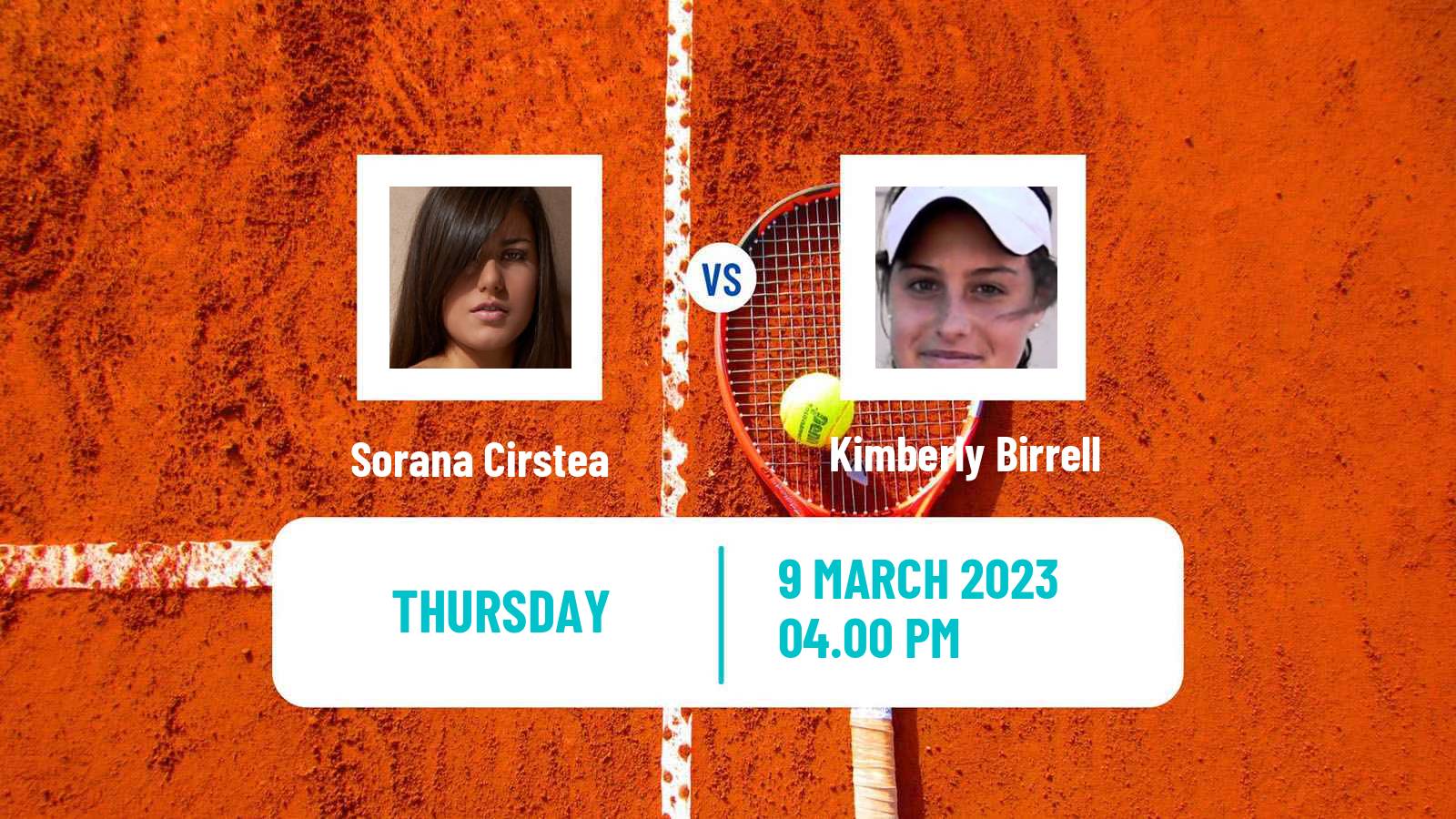 Tennis WTA Indian Wells Sorana Cirstea - Kimberly Birrell