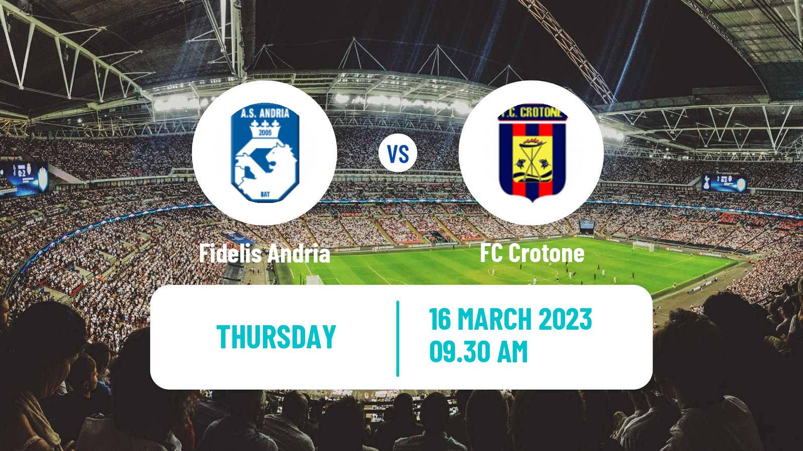 Soccer Italian Serie C Group C Fidelis Andria - Crotone