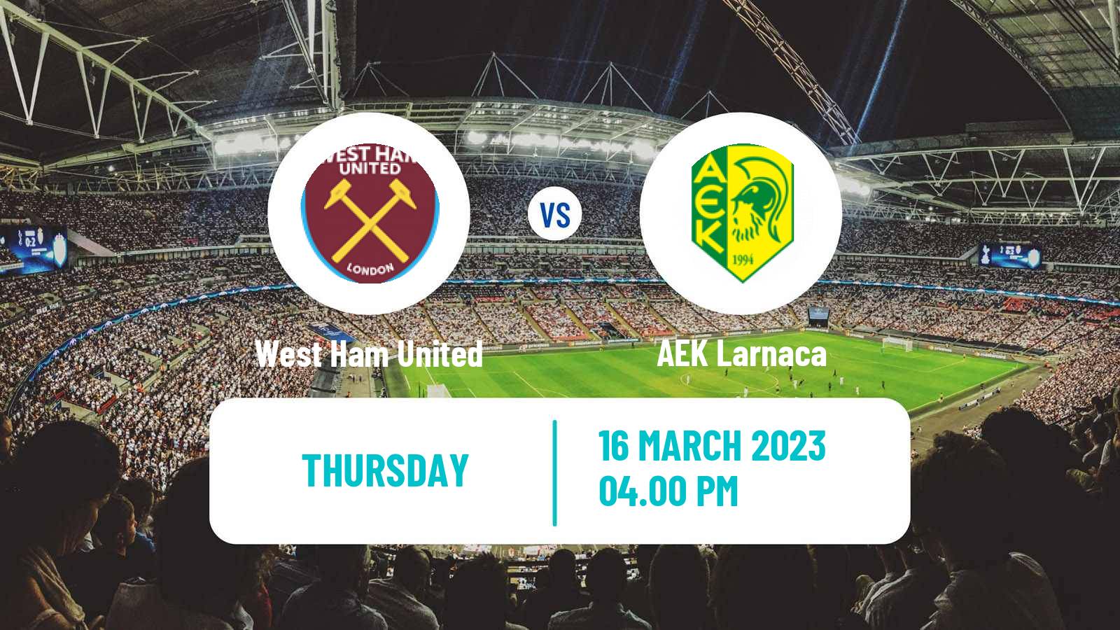 Soccer UEFA Europa Conference League West Ham United - AEK Larnaca