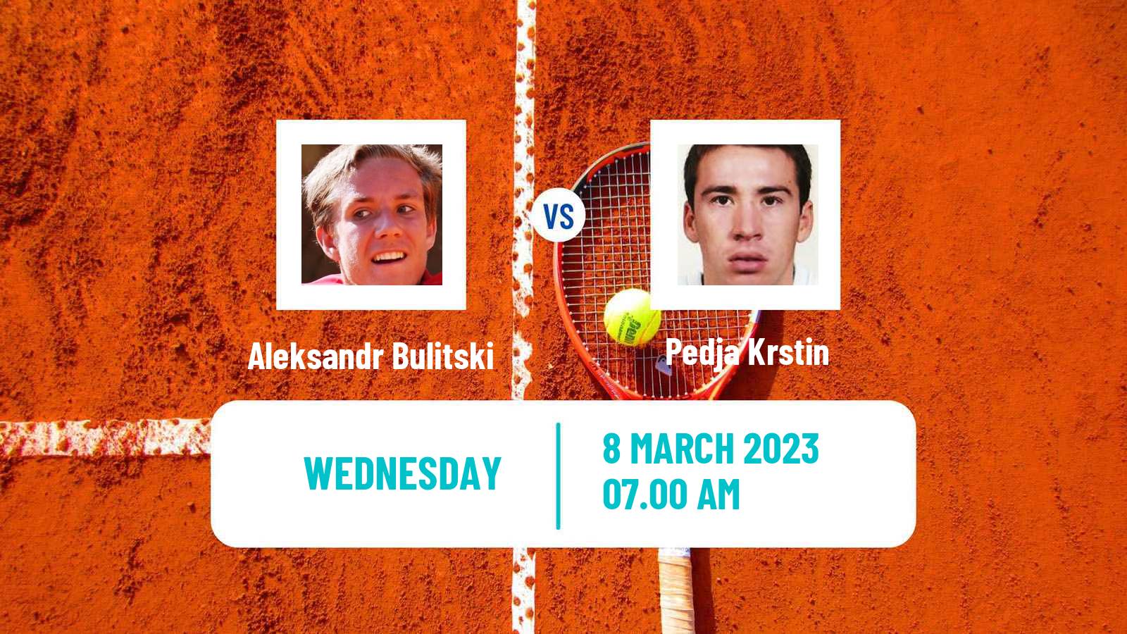 Tennis ITF Tournaments Aleksandr Bulitski - Pedja Krstin