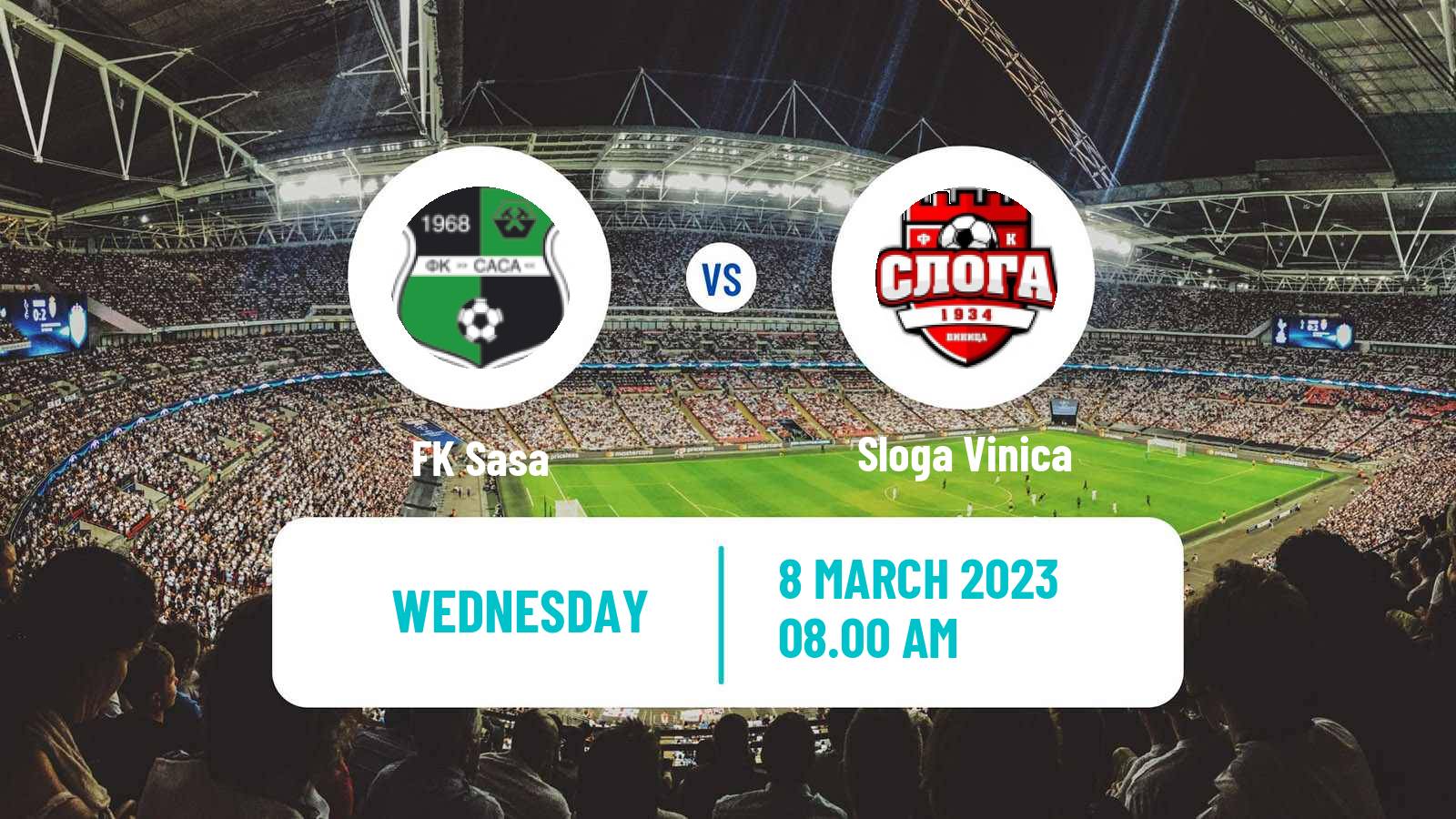 Soccer North Macedonian 2 MFL Sasa - Sloga Vinica