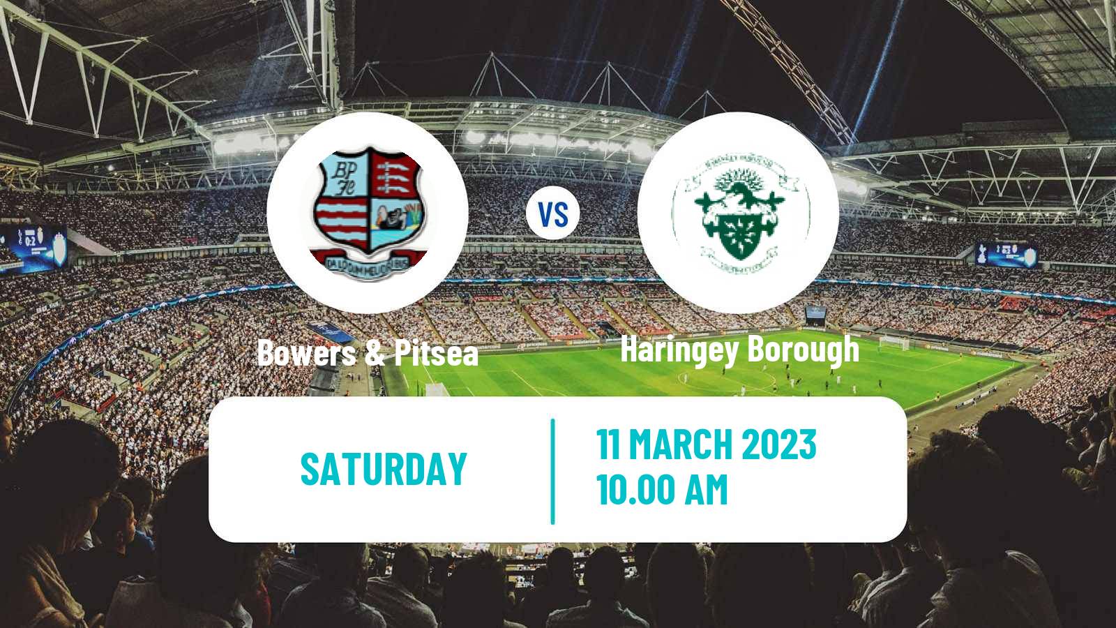 Football English Isthmian League Premier Division Bowers & Pitsea - Haringey Borough