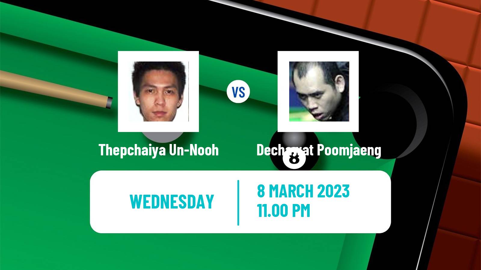 Snooker Snooker Thepchaiya Un-Nooh - Dechawat Poomjaeng