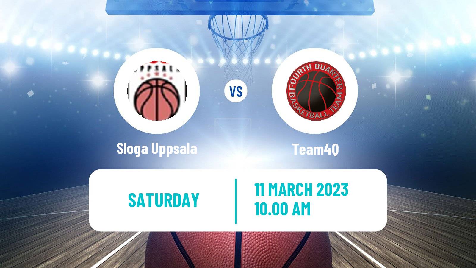 Basketball Swedish Superettan Basketball Sloga Uppsala - Team4Q