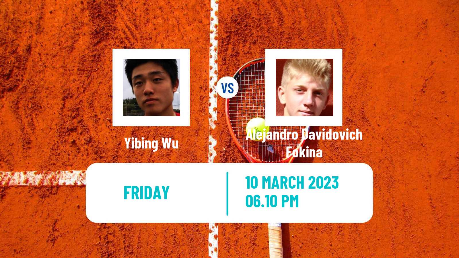 Tennis ATP Indian Wells Yibing Wu - Alejandro Davidovich Fokina