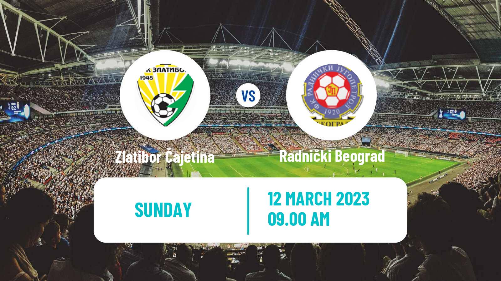 Soccer Serbian Prva Liga Zlatibor Čajetina - Radnički Beograd