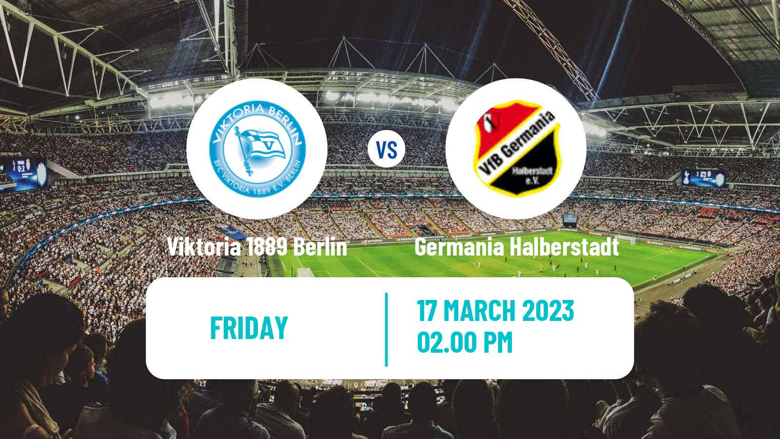 Soccer German Regionalliga Nordost Viktoria 1889 Berlin - Germania Halberstadt