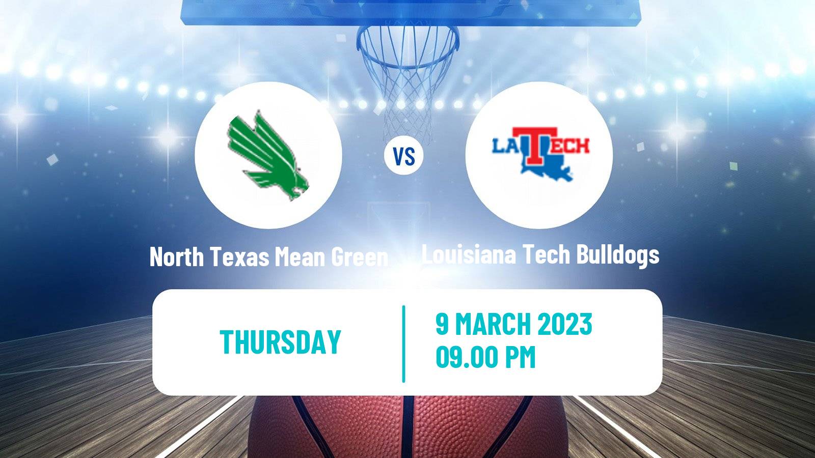Basketball NCAA College Basketball North Texas Mean Green - Louisiana Tech Bulldogs