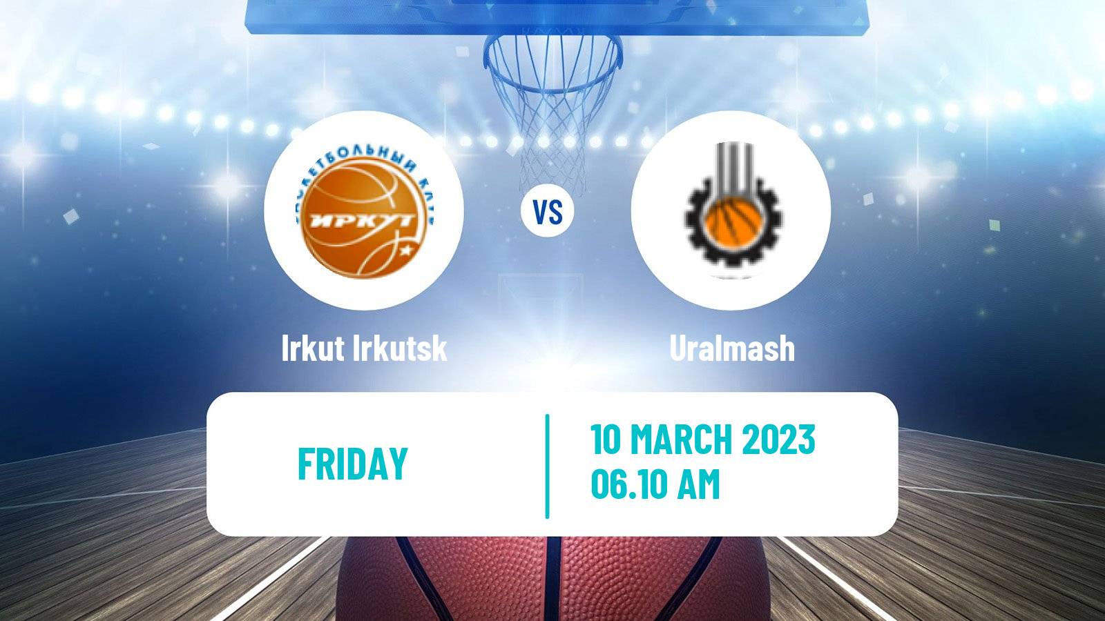Basketball Russian Super League Basketball Irkut Irkutsk - Uralmash