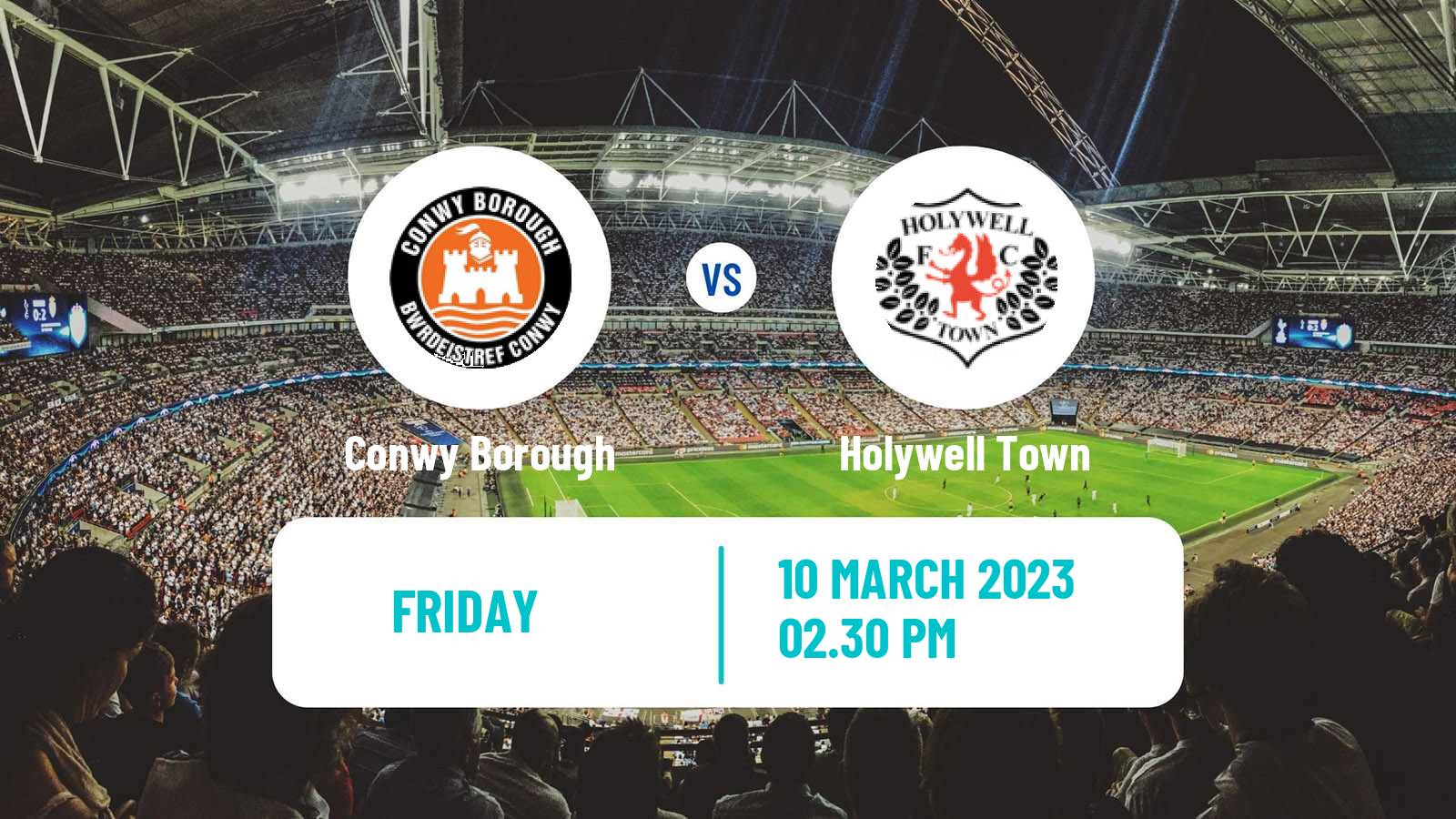 Soccer Welsh Cymru North Conwy Borough - Holywell Town