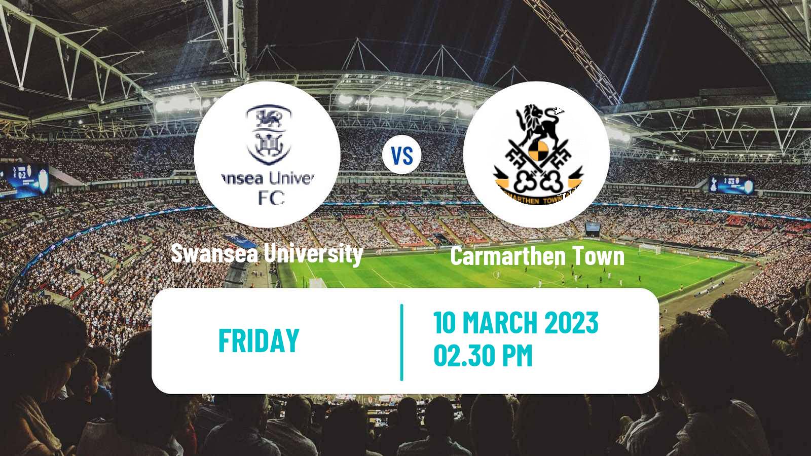 Soccer Welsh Cymru South Swansea University - Carmarthen Town