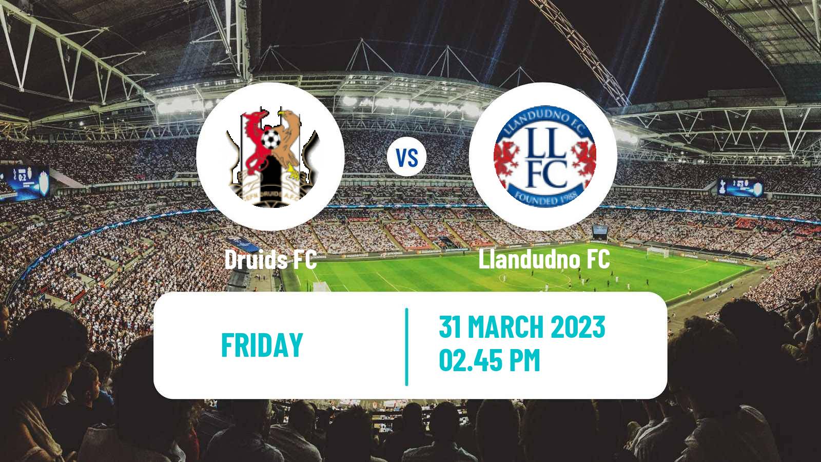 Soccer Welsh Cymru North Druids - Llandudno