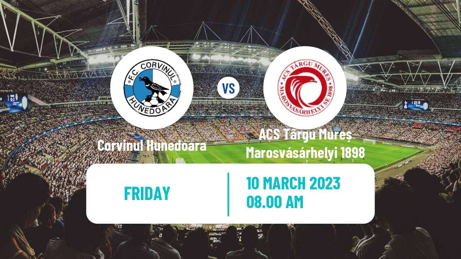Soccer Romanian Liga 3 - Seria 9 Corvinul Hunedoara - ACS Târgu Mureș Marosvásárhelyi 1898