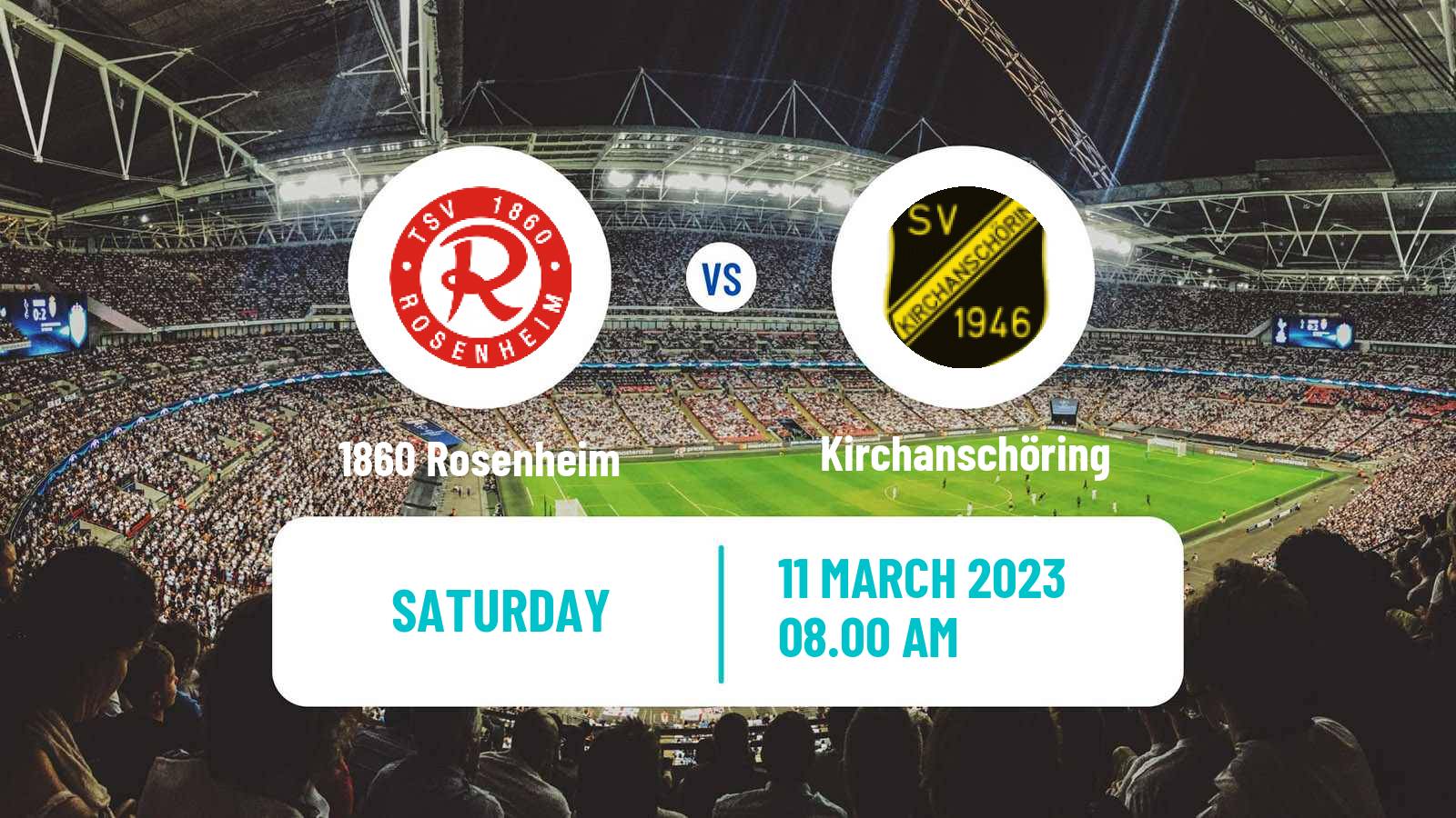 Soccer German Oberliga Bayern Süd 1860 Rosenheim - Kirchanschöring