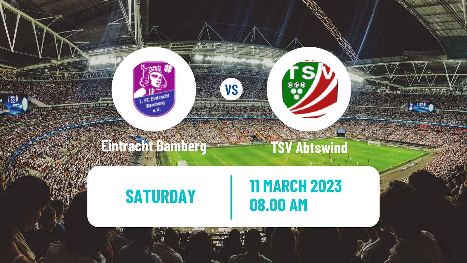 Soccer German Oberliga Bayern Nord Eintracht Bamberg - Abtswind