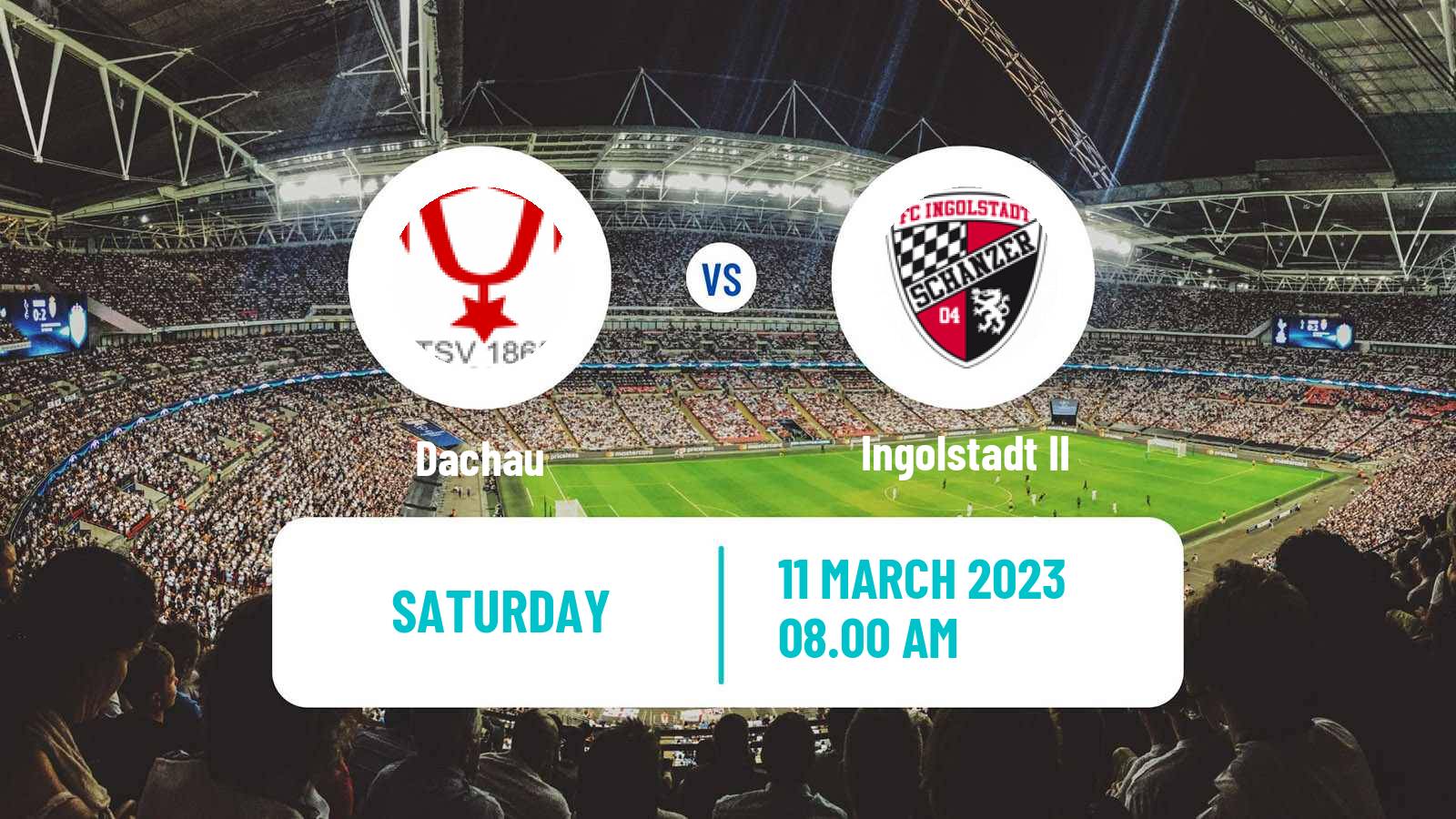 Soccer German Oberliga Bayern Süd Dachau - Ingolstadt II