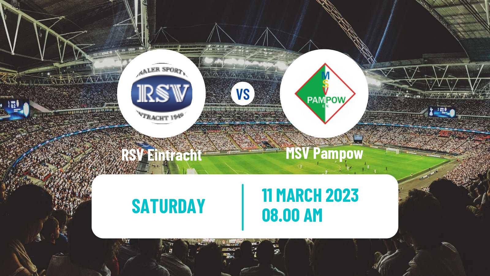 Soccer German Oberliga NOFV-Nord RSV Eintracht - Pampow