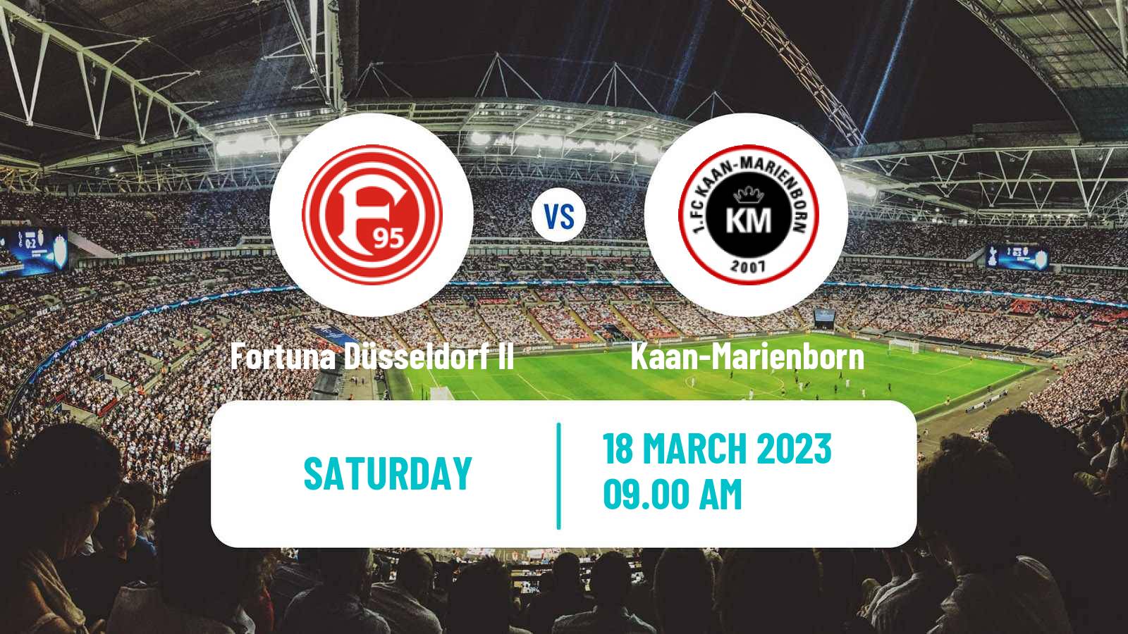 Soccer German Regionalliga West Fortuna Düsseldorf II - Kaan-Marienborn