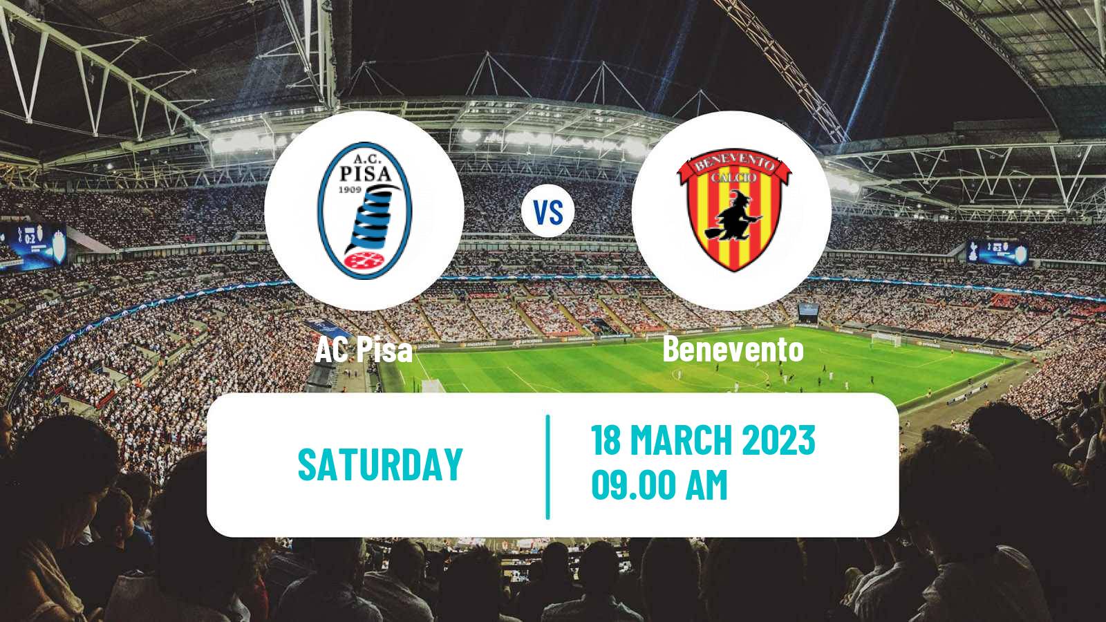 Soccer Italian Serie B Pisa - Benevento