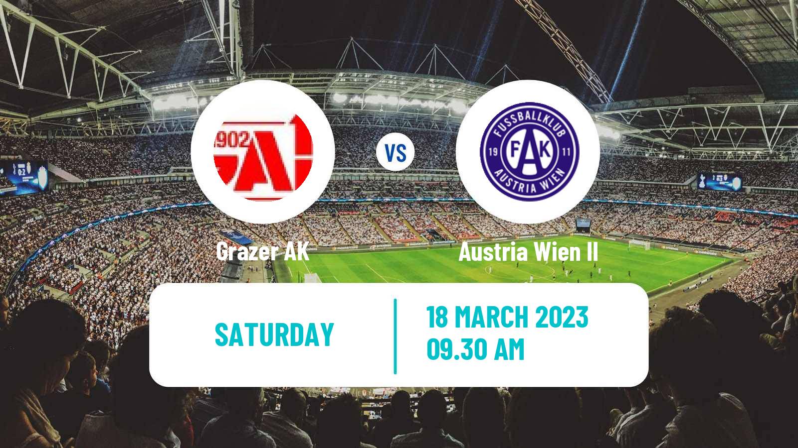 Soccer Austrian 2 Liga Grazer AK - Austria Wien II