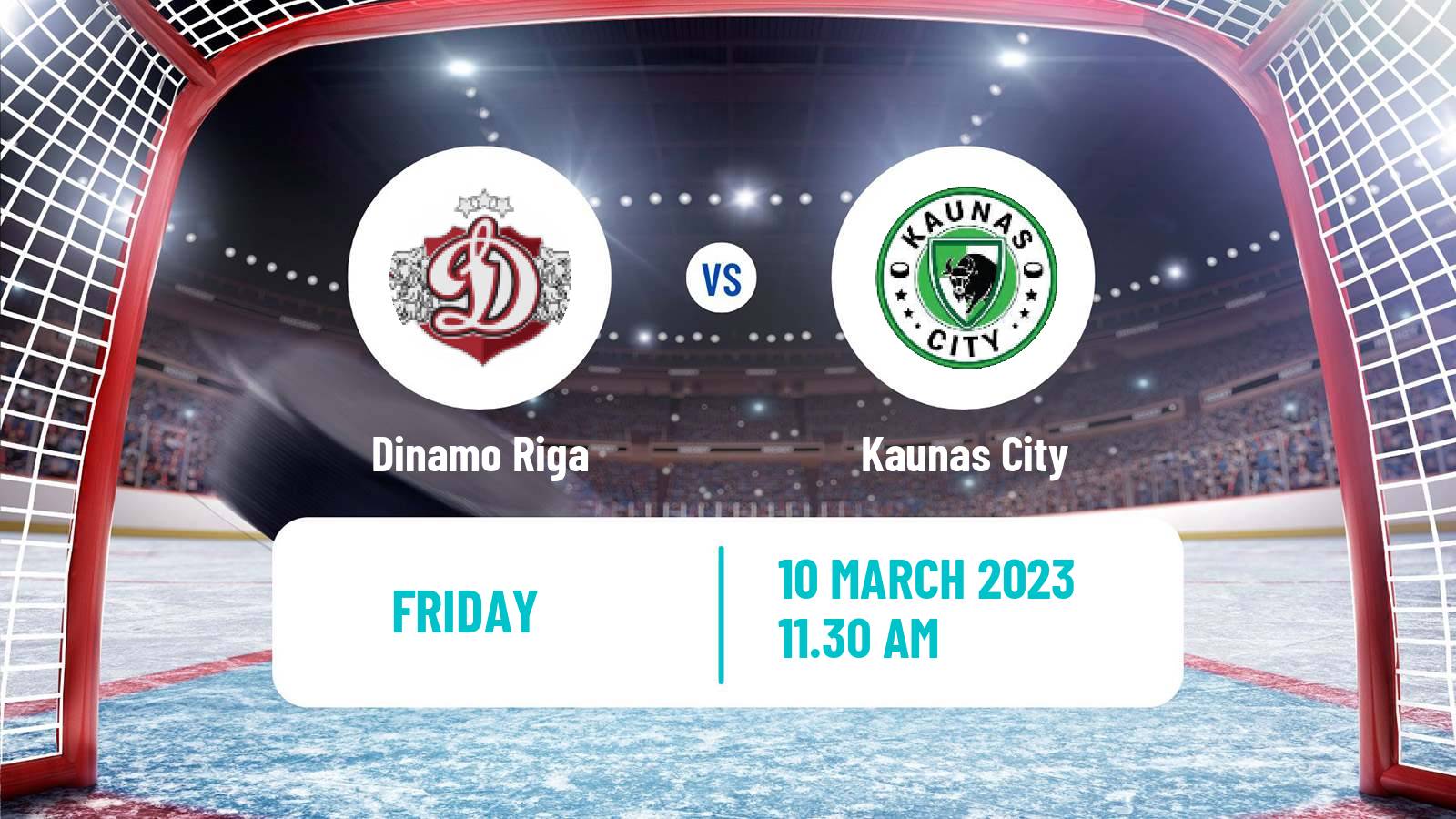 Hockey Latvian Hokeja Liga Dinamo Riga - Kaunas City