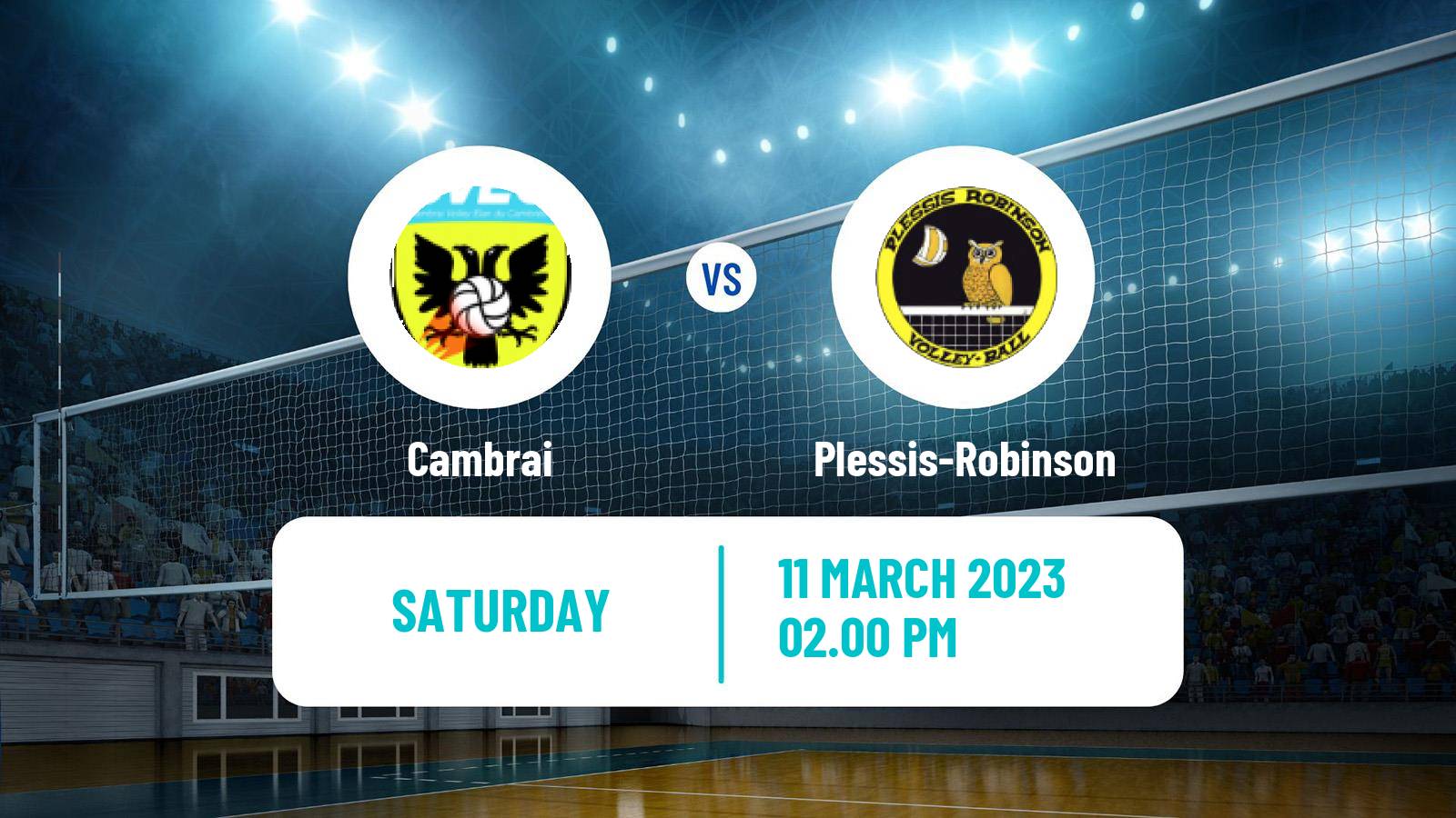 Volleyball French Ligue A Volleyball Cambrai - Plessis-Robinson