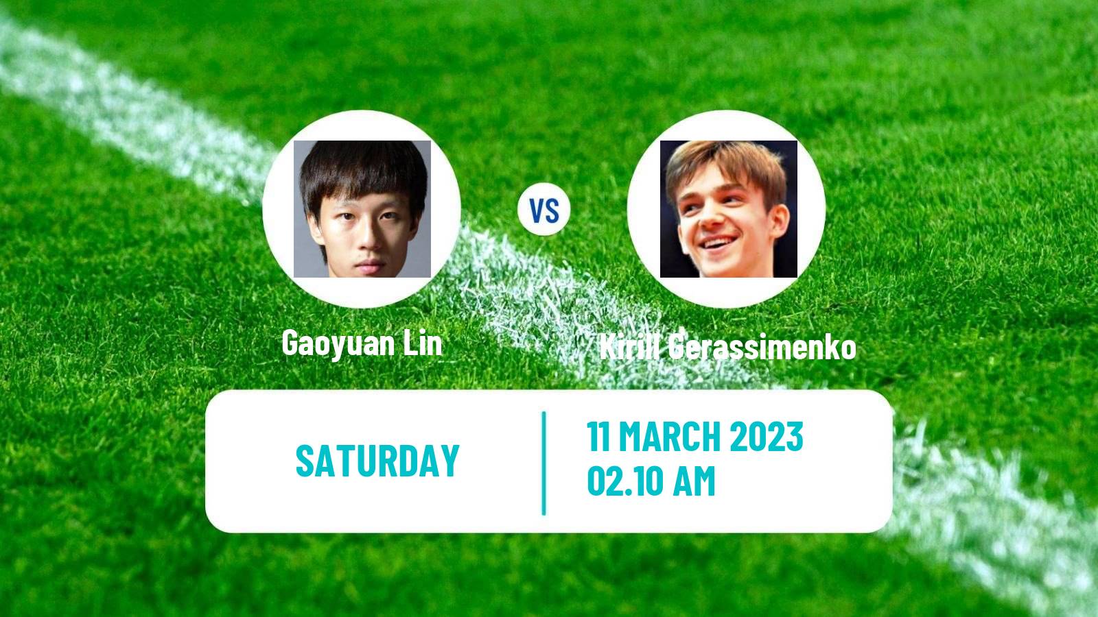 Table tennis Table Tennis Gaoyuan Lin - Kirill Gerassimenko